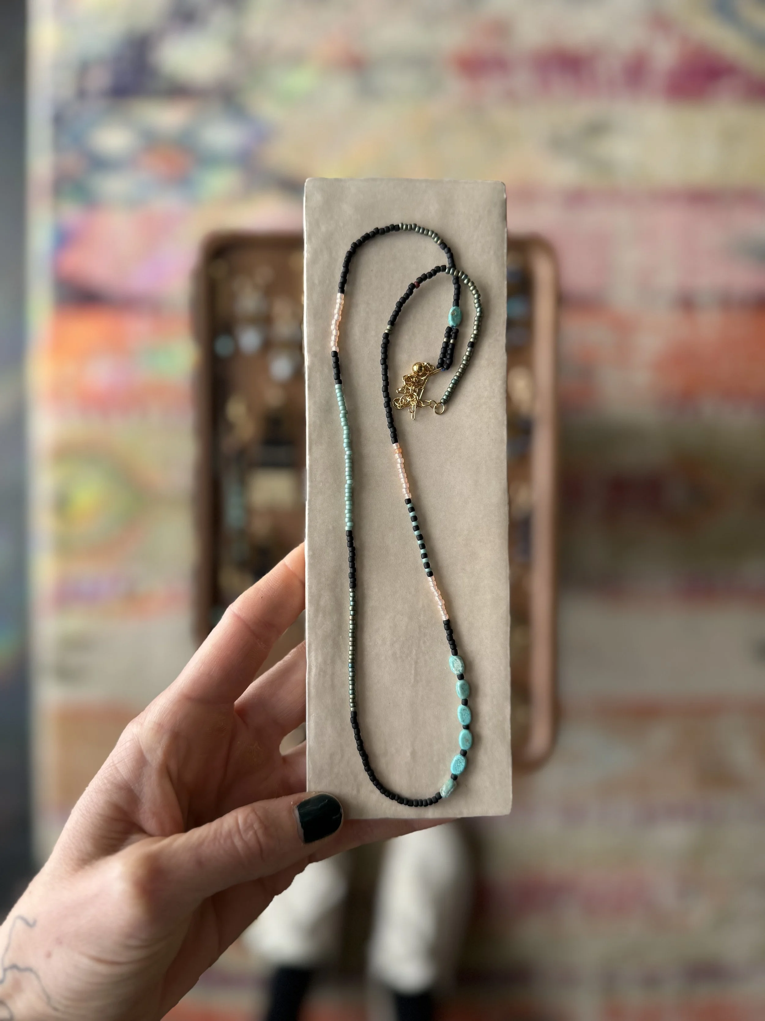 Cruise Necklace :: Black, Forest & Sea