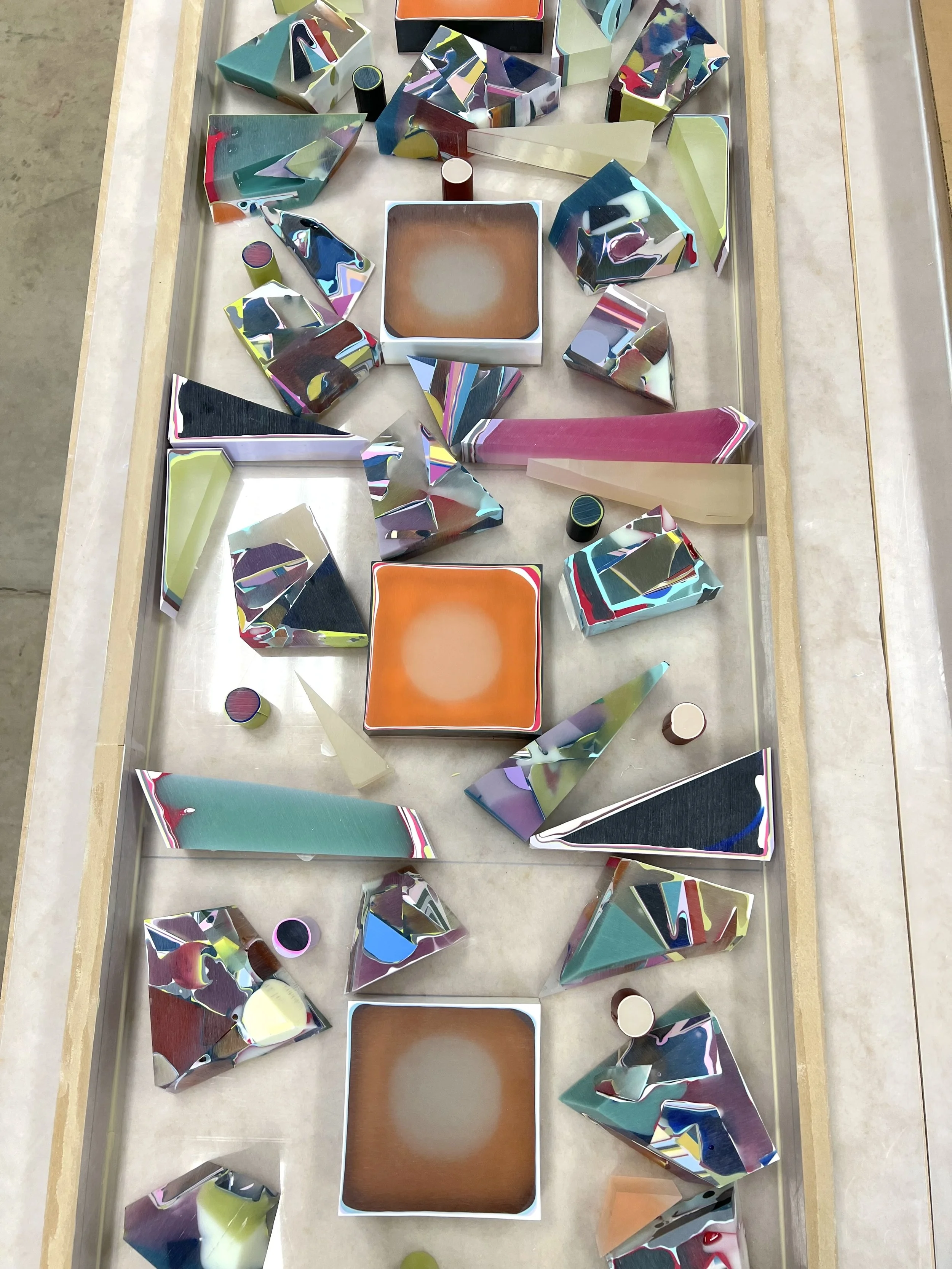 Insert material arranged for final casting