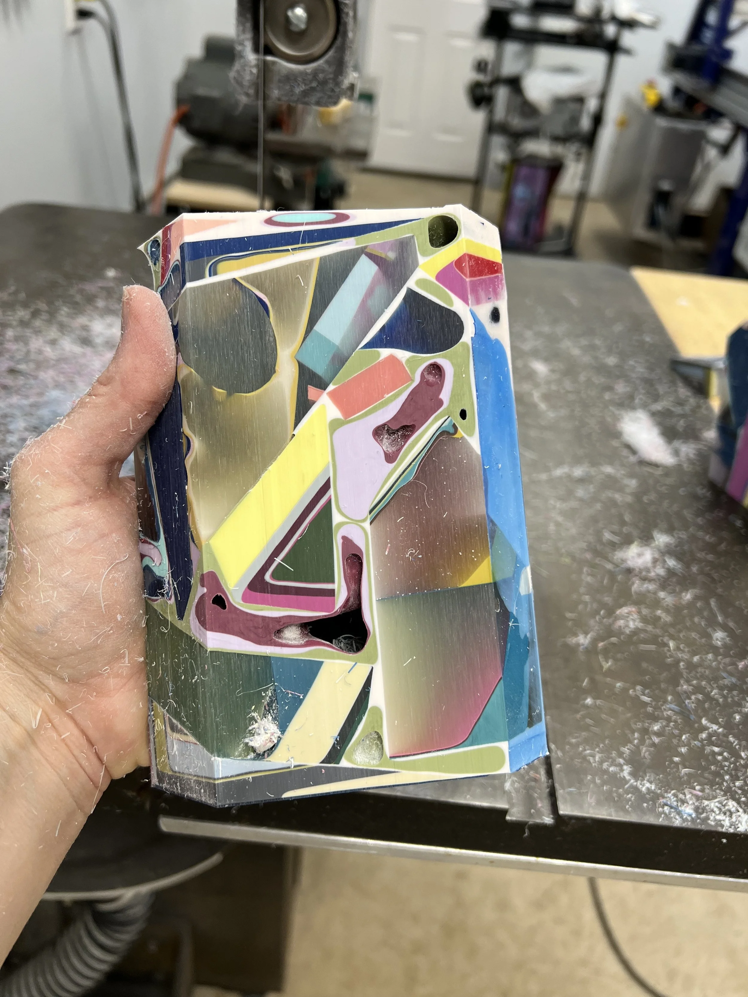 Hand-cutting every single insert
