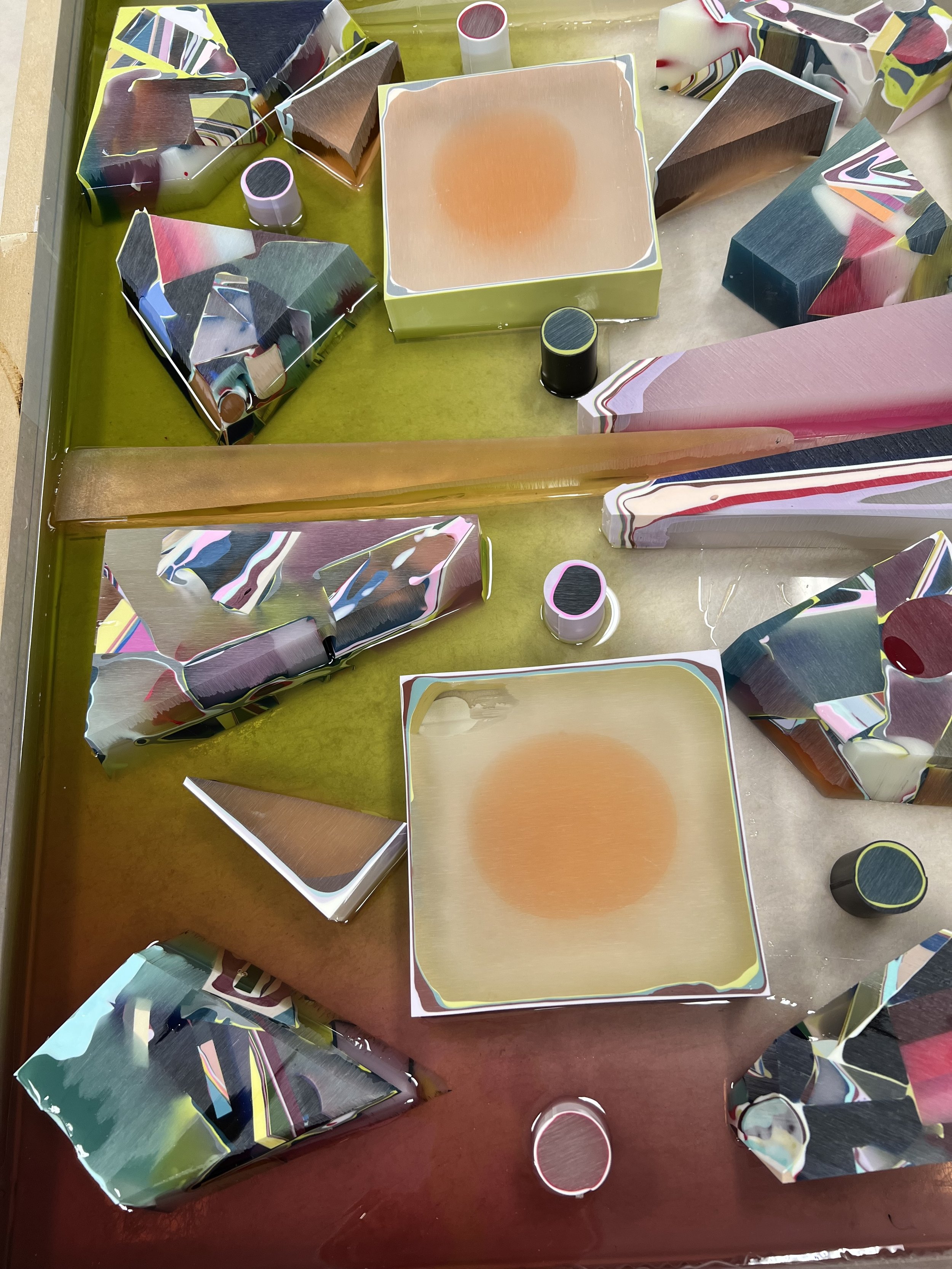 Ombre resin pours