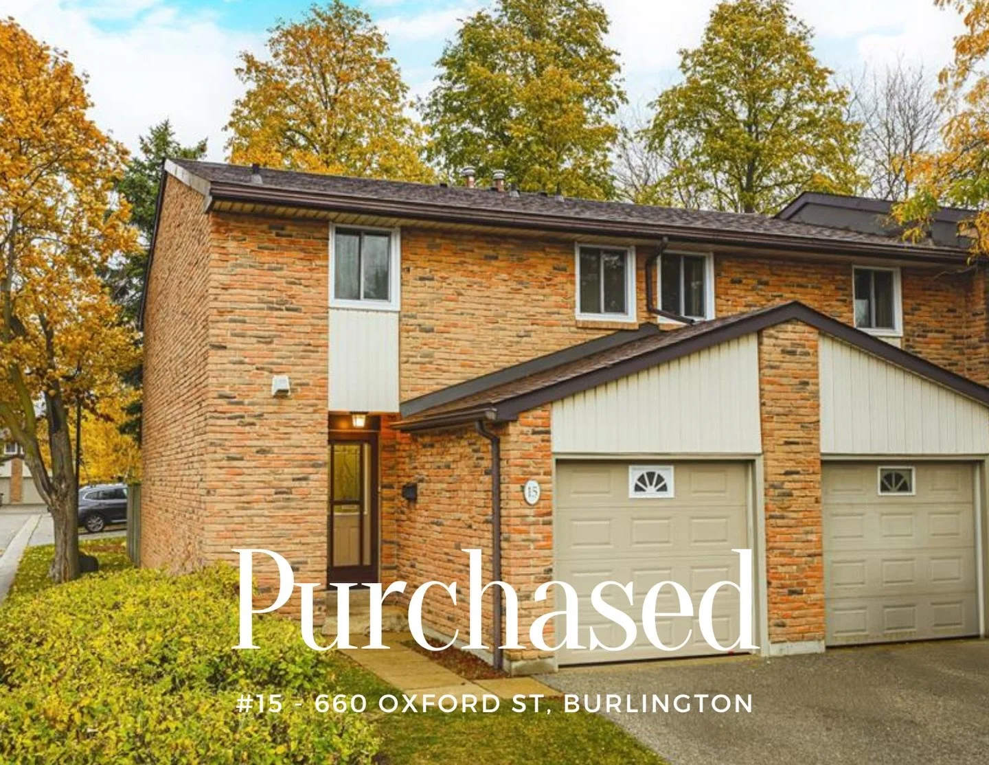 Congrats to R &amp; T on the purchase of your very first home together!

After only a short home search, these first time buyers knew exactly what they wanted and jumped when they found this renovated gem in the heart of Burlington. 

Close to family