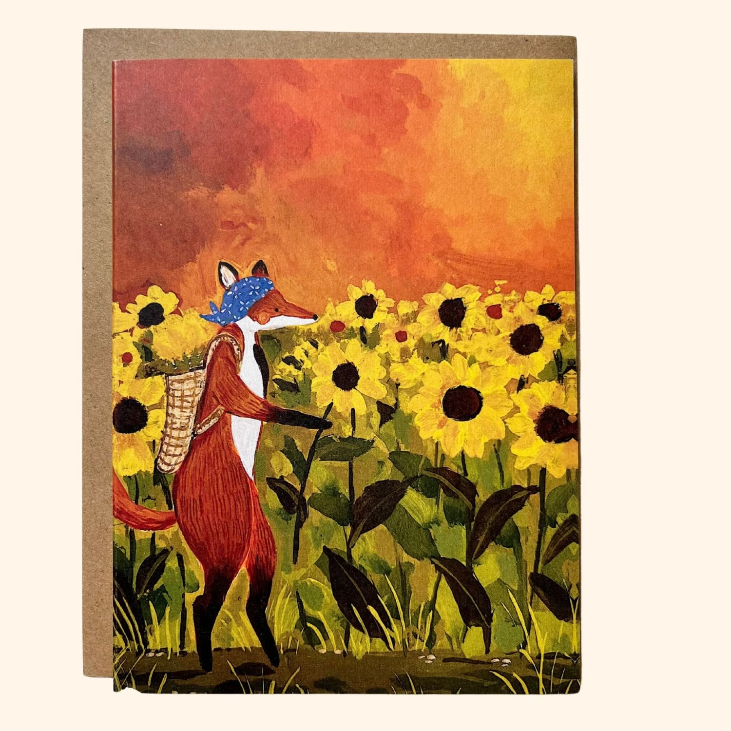 Sunflower Fox Notecard Set
