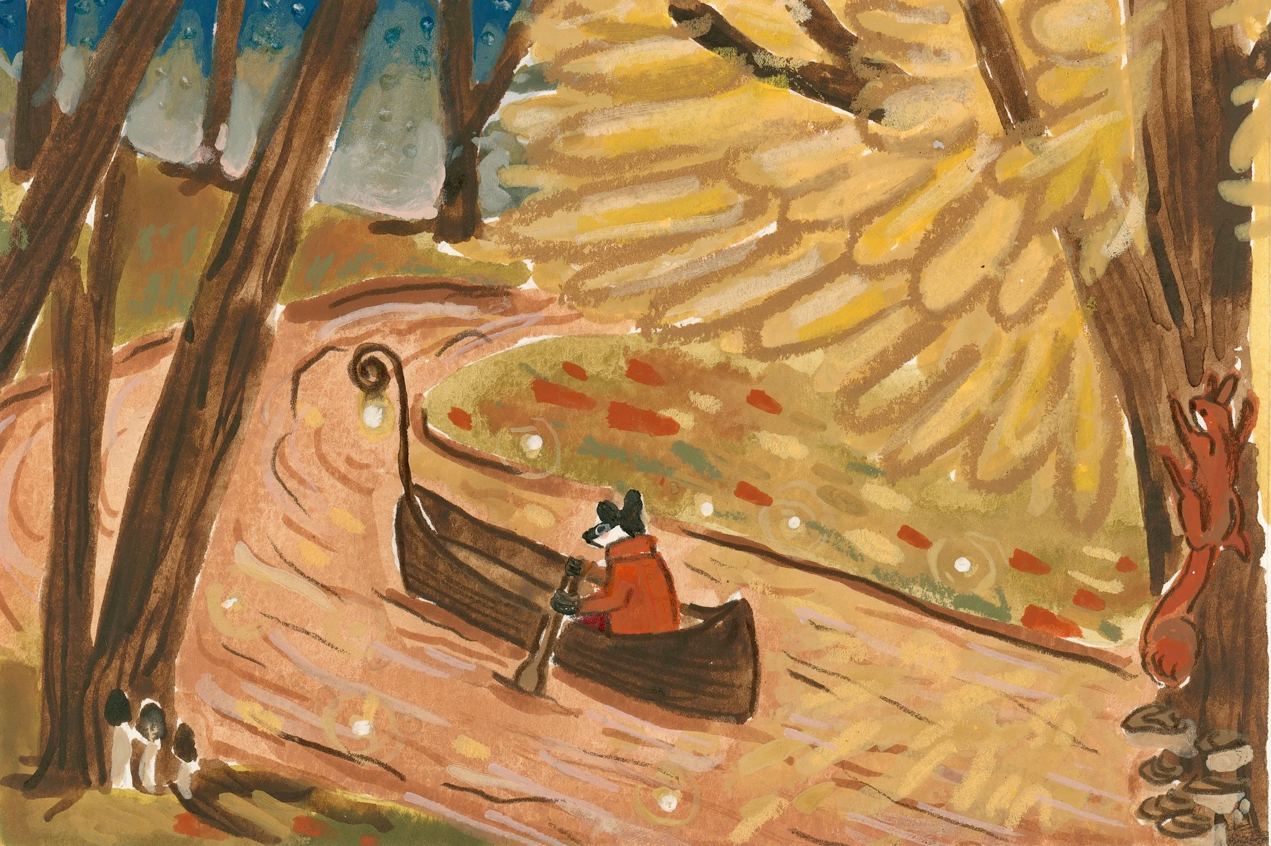 Canoe Inktober Original