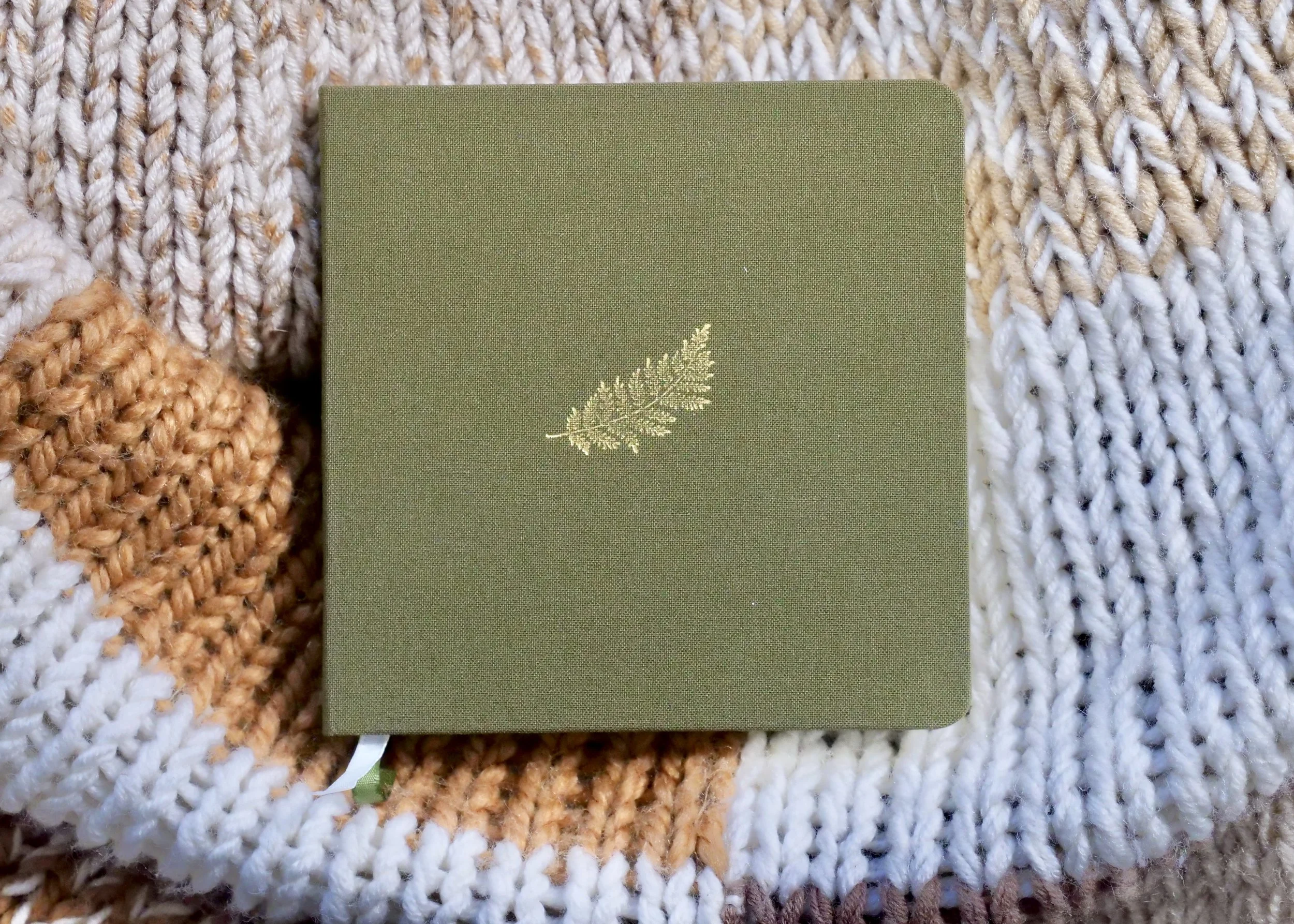 Linen Bound Fern Journal