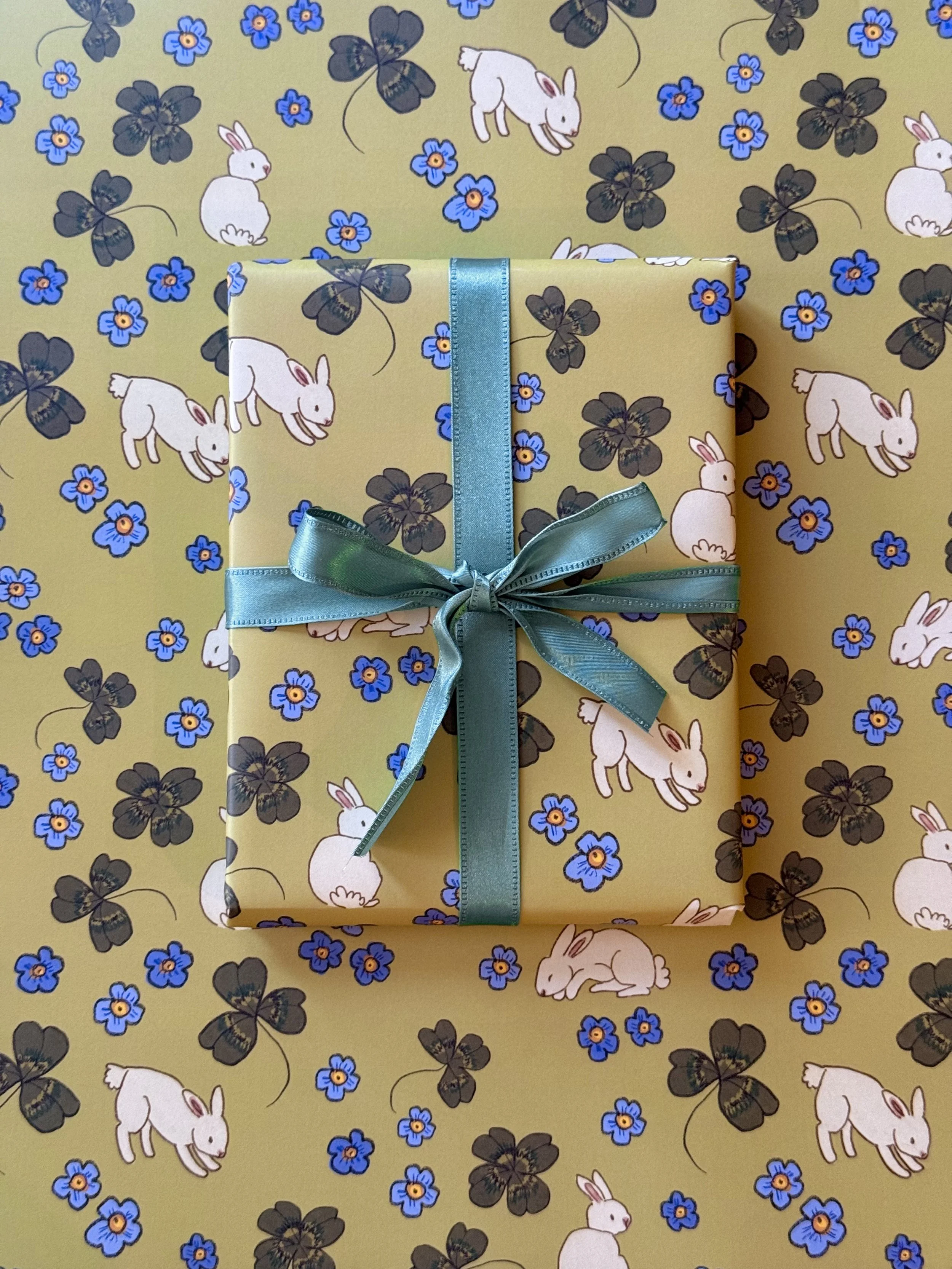 Bunnies & Clovers Wrapping Paper