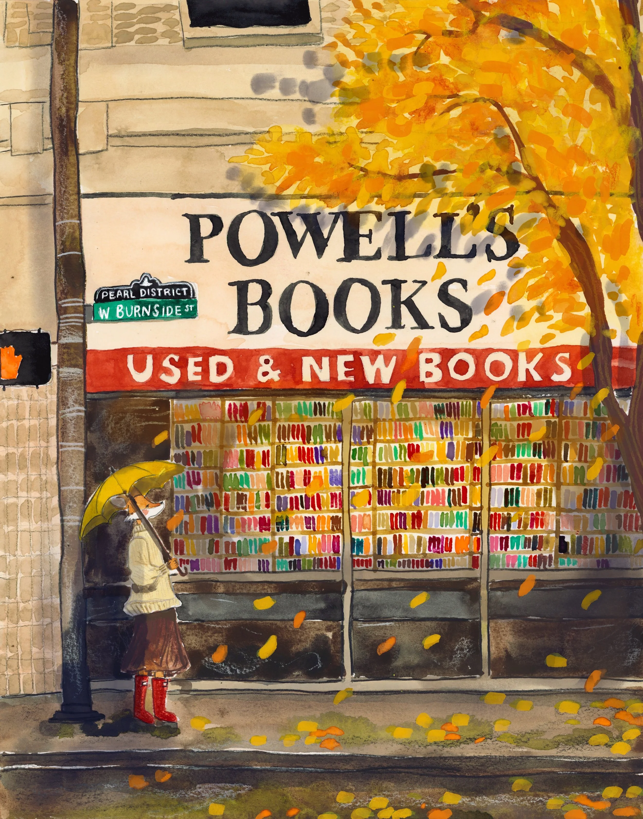 Powell's in Autumn Print