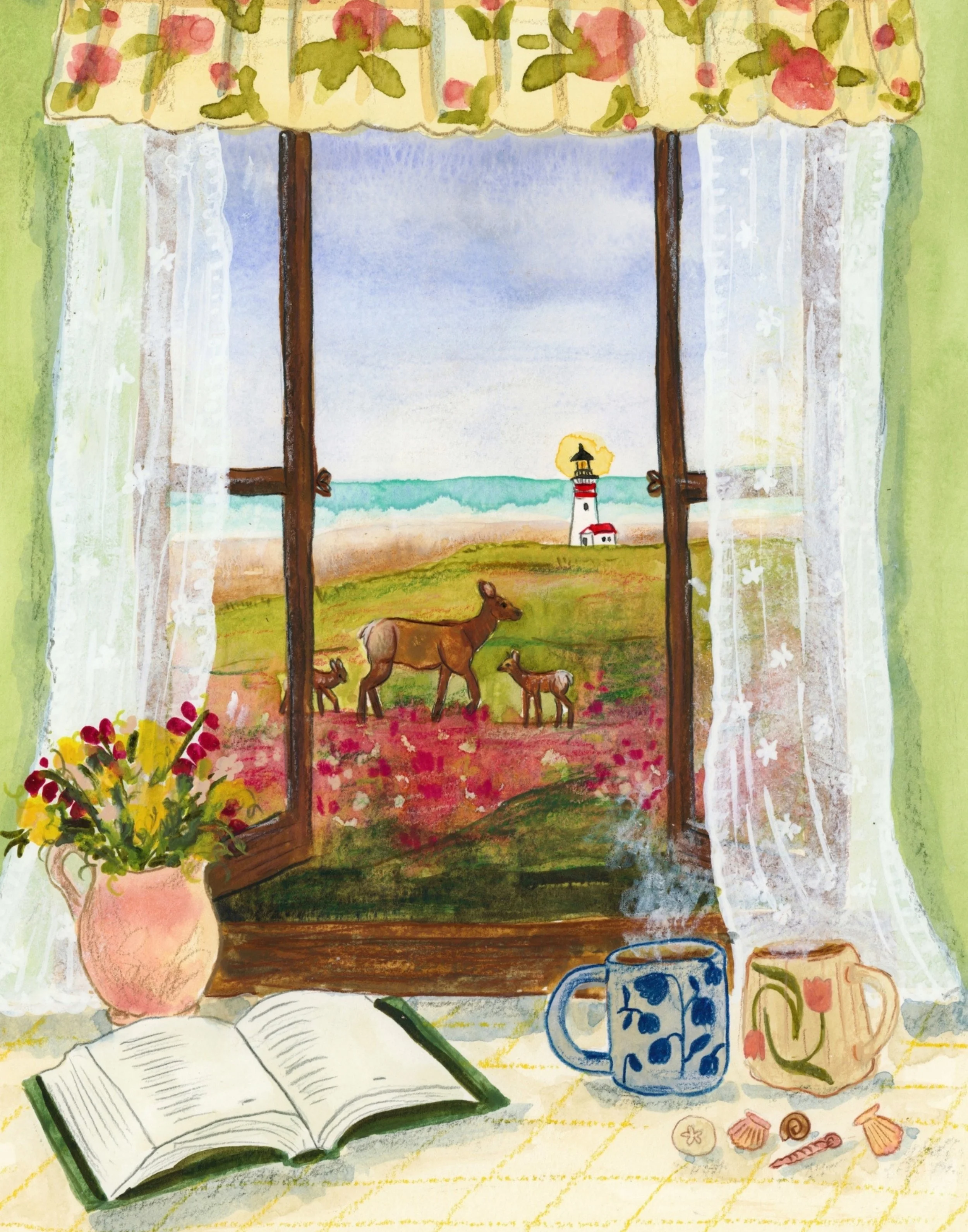 Late Summer on the Coast Print