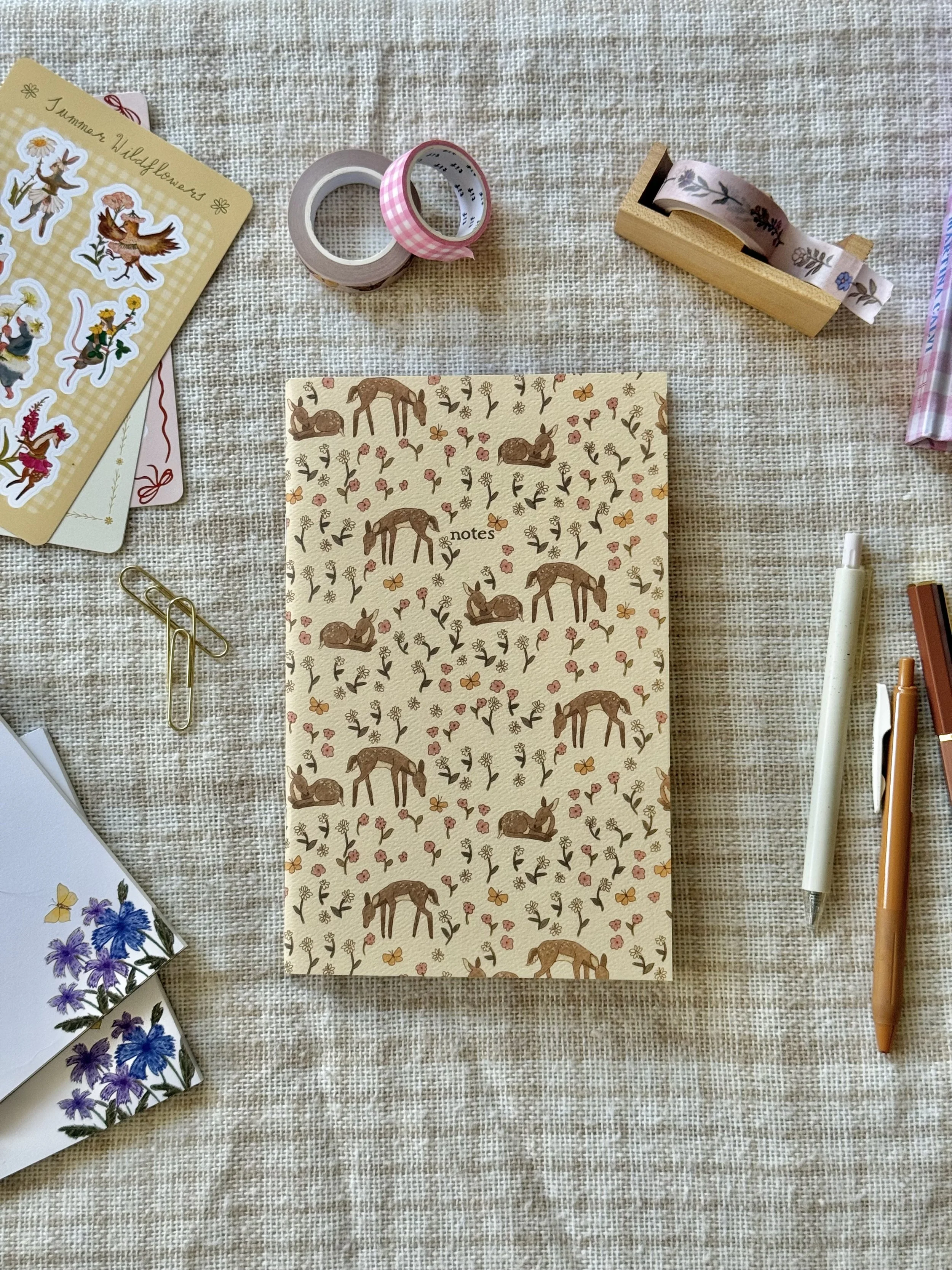 Fawn & Wildflowers Notebook
