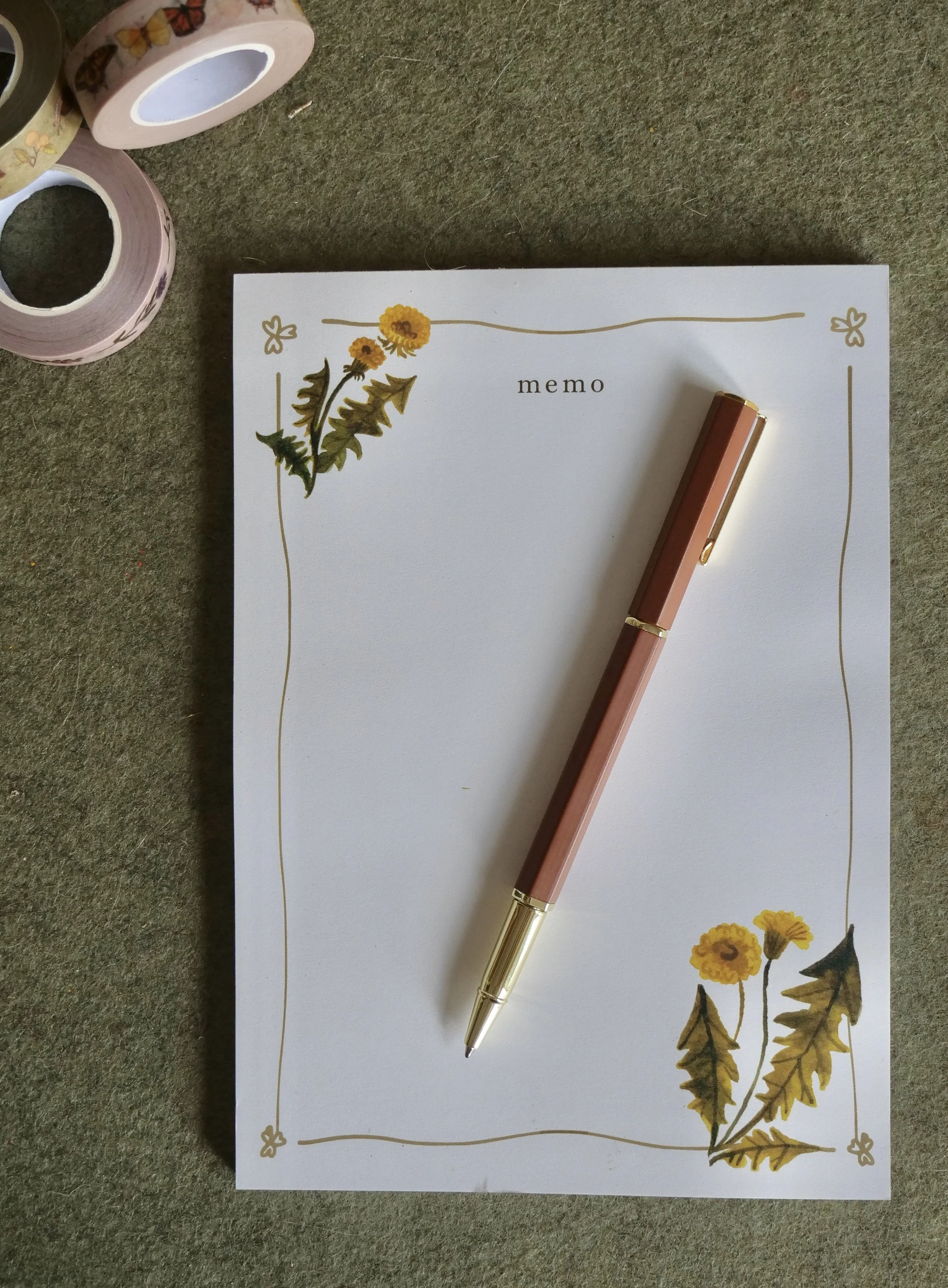 Dandelion Memo Pad