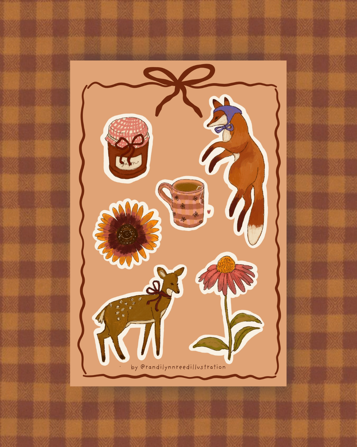 Cottage Core Autumn Sticker Sheet