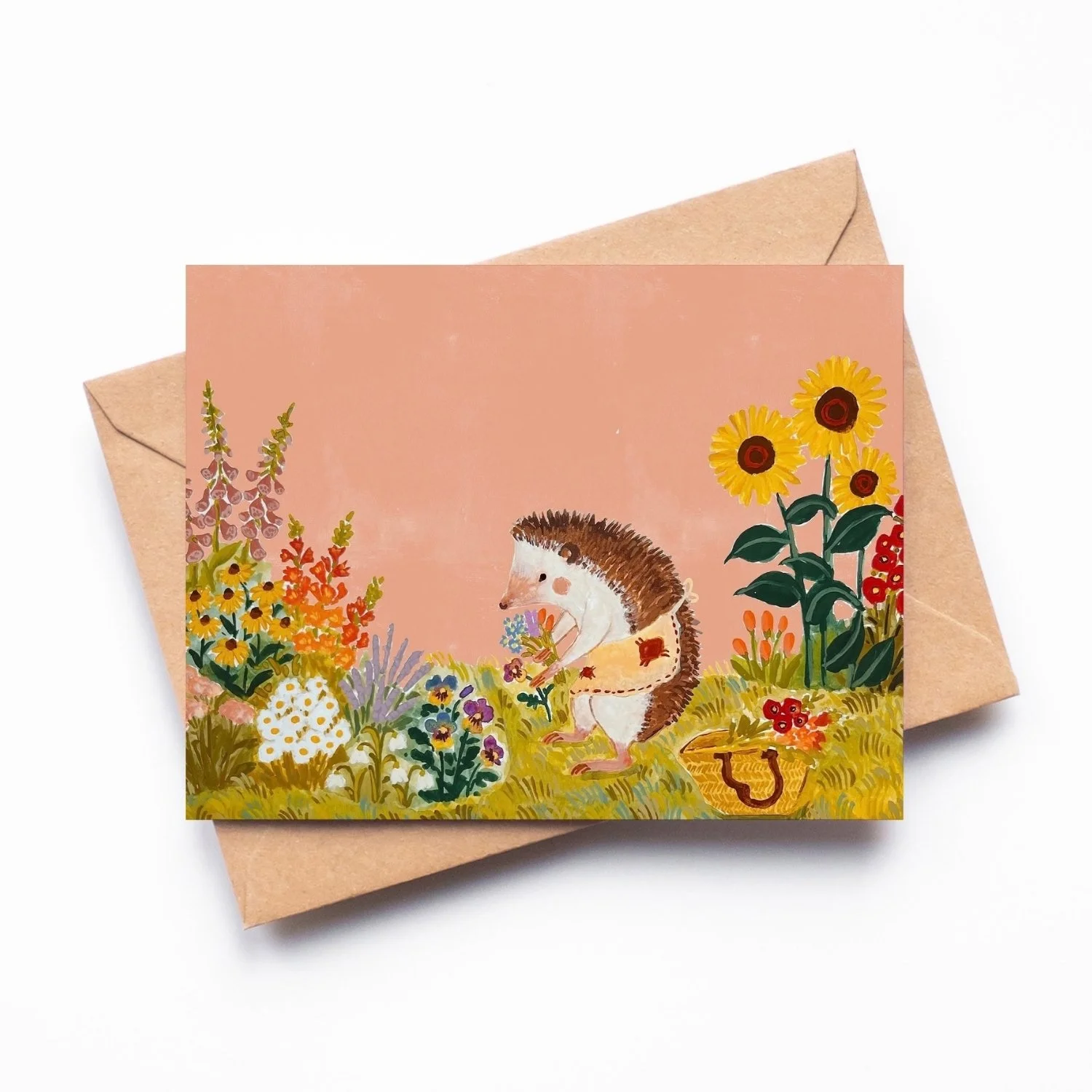Hedgehog Gardener Notecard Set