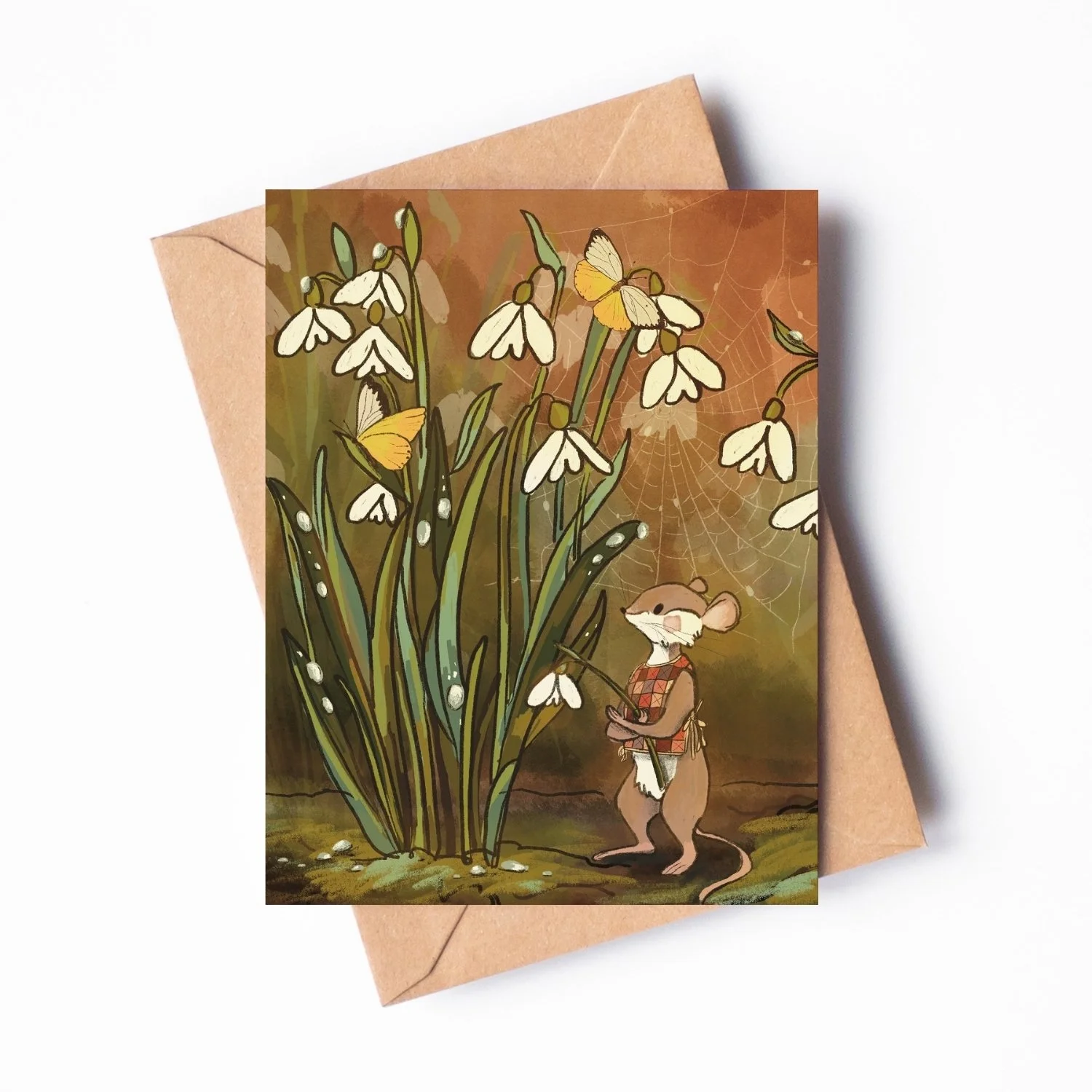 Under the Snowdrops Notecard Set