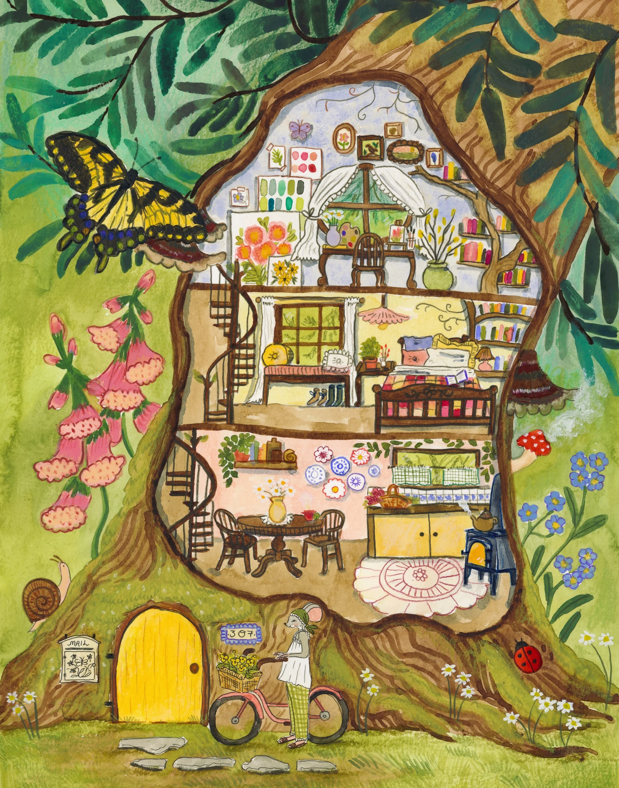 Juniper's Cottage Print