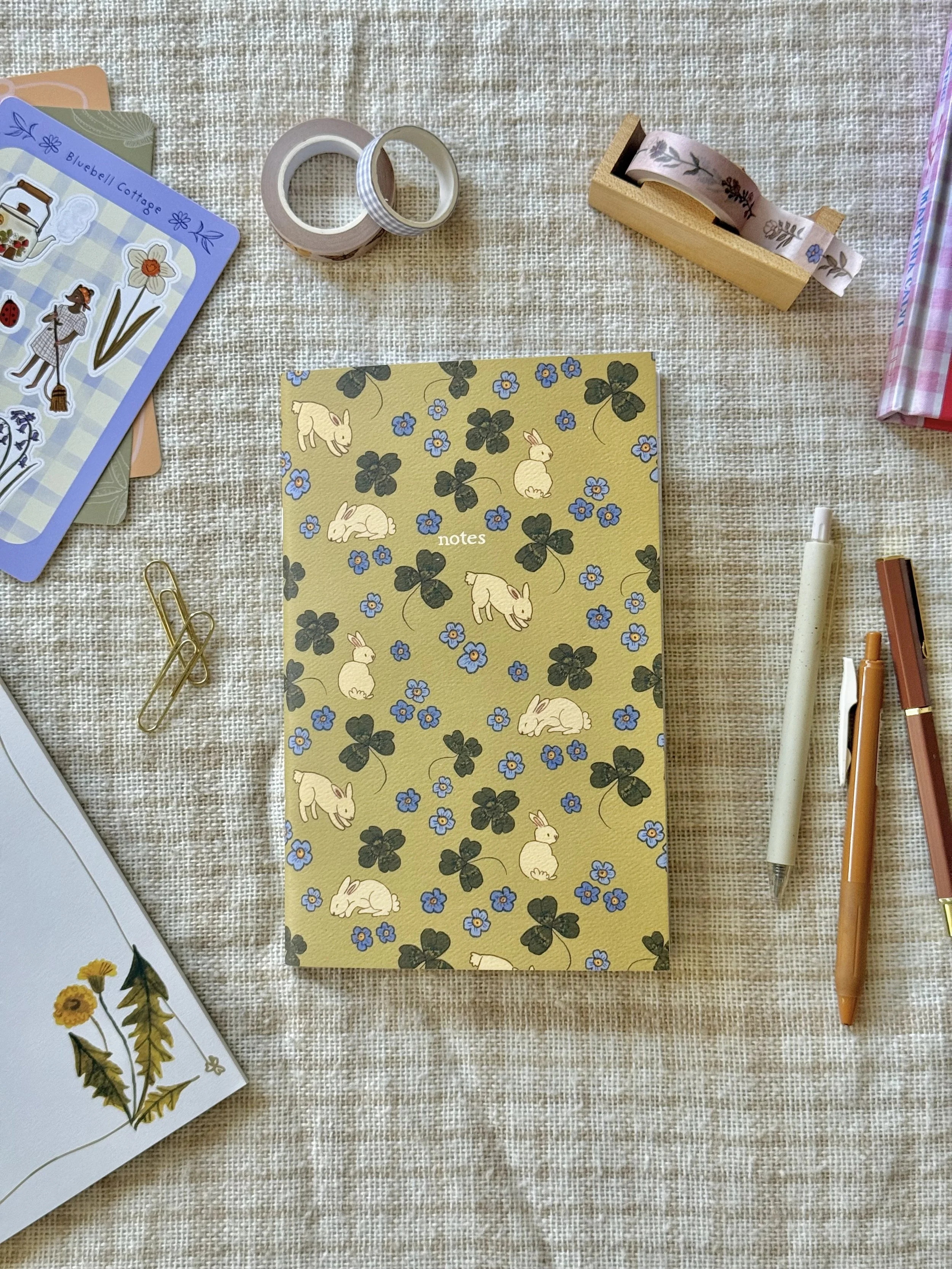 Bunnies & Clovers Notebook