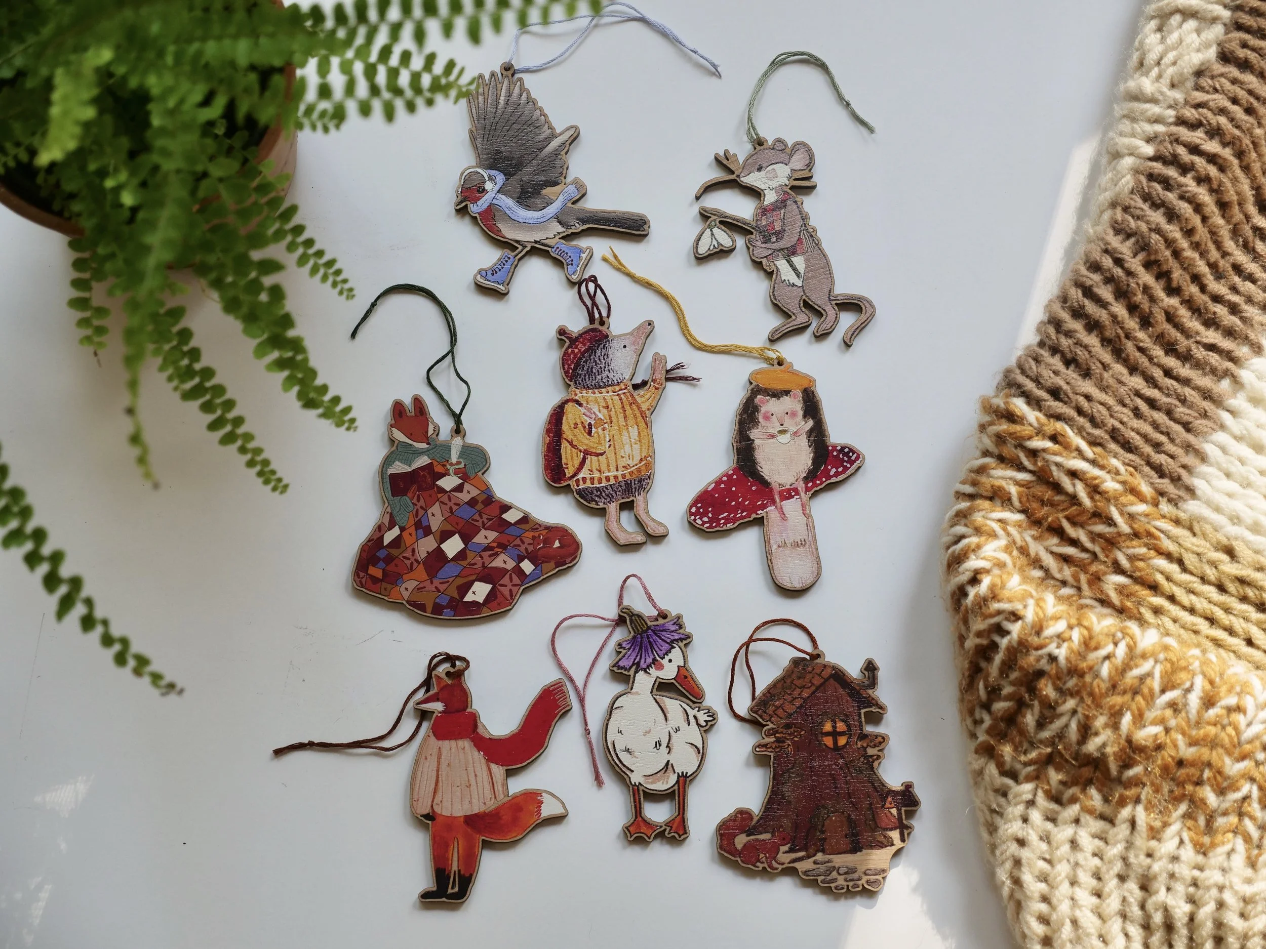 Woodland Animal Christmas Ornament II (2024)