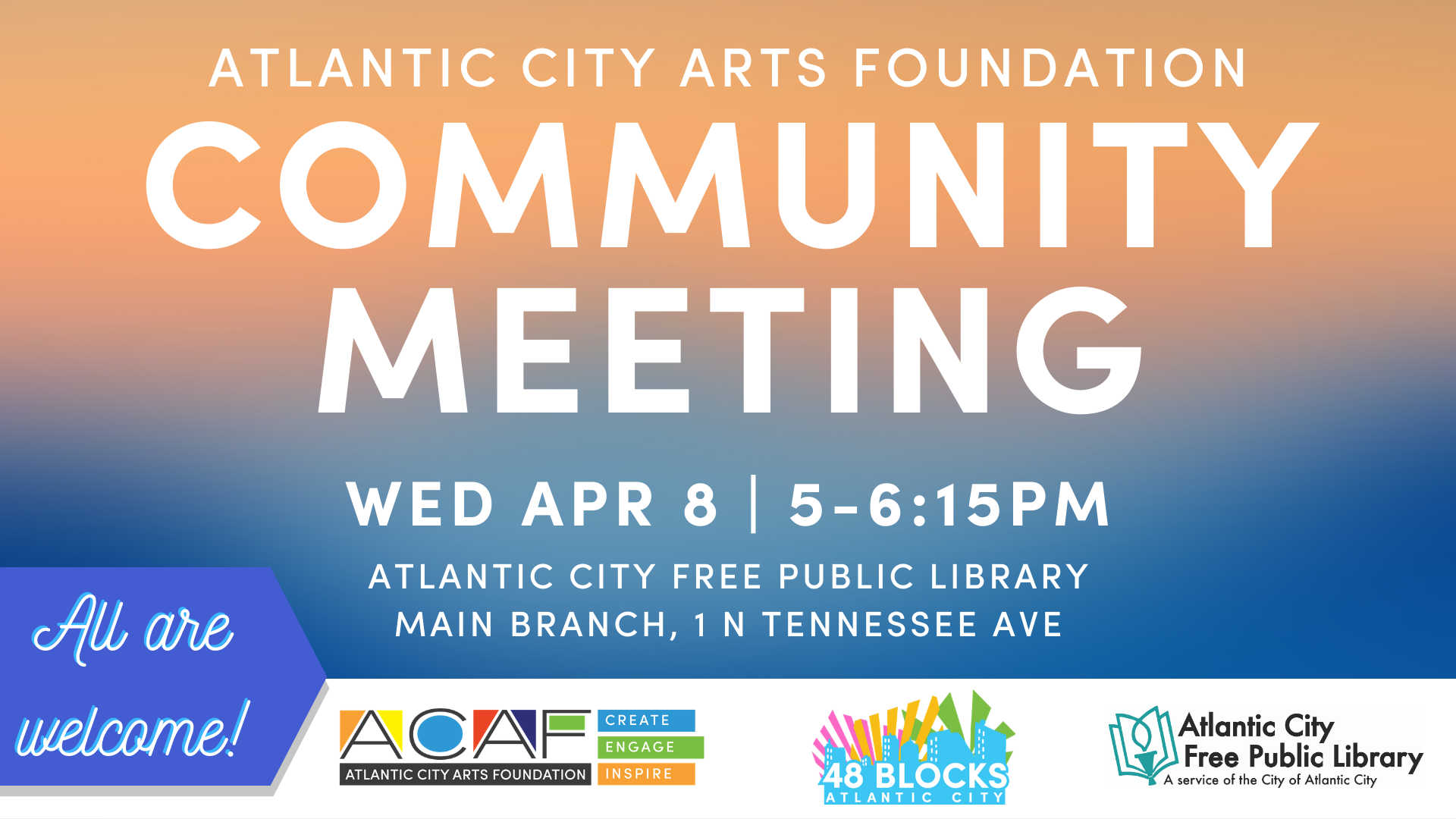 [CANCELED] Community Meeting