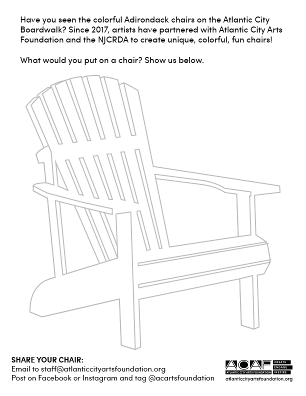 adirondack chair coloring pages — atlantic city arts foundation