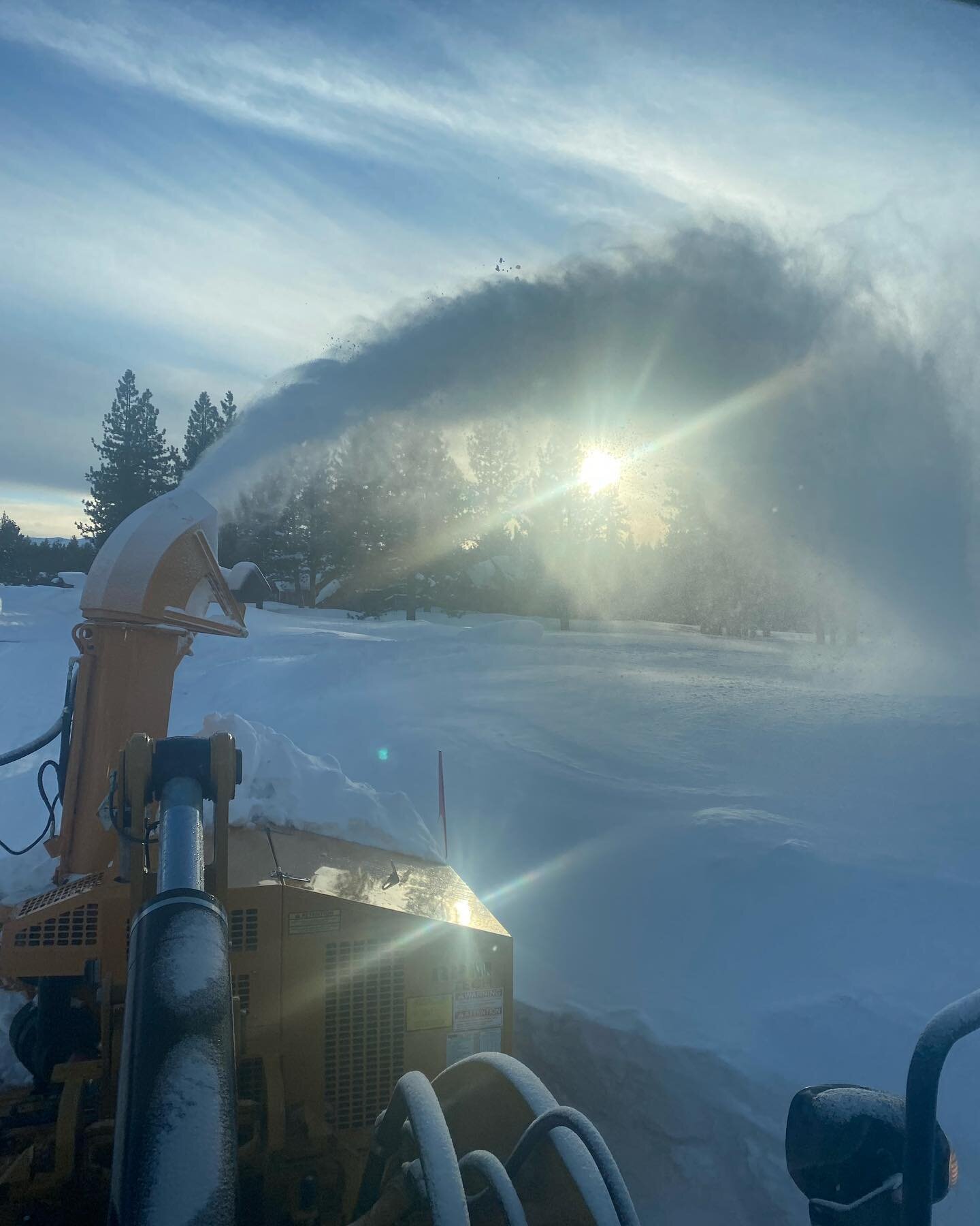 We spent the last few days helping Town of Truckee give the roads a fresh cut before the next wave of storms.