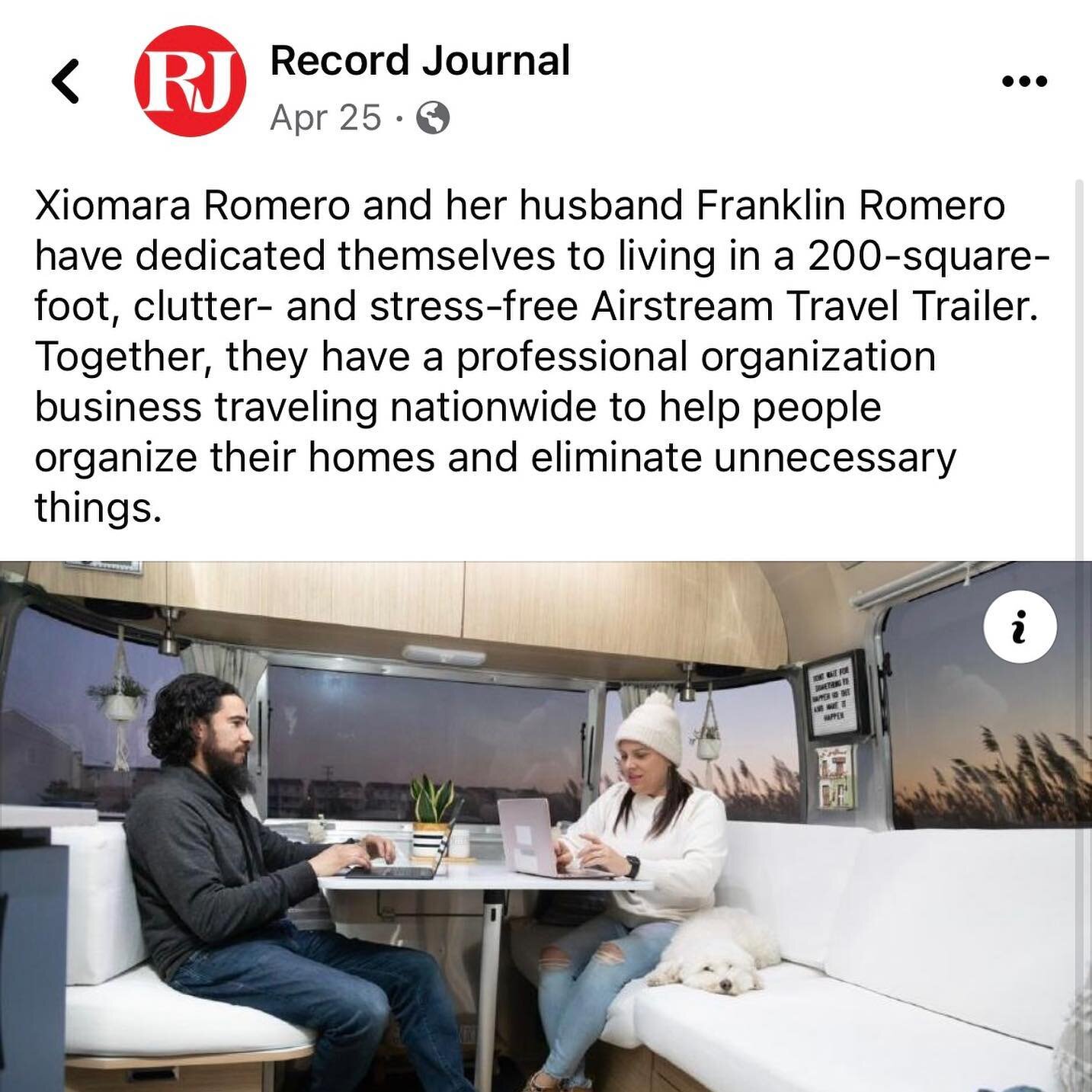 We were featured in @recordjournal 
Thank you so much David Matos &amp; Record Journal for sharing our story with your audience.  It&rsquo;s an honor to be spreading our passion for organizing and helping others around the country achieve harmony in 
