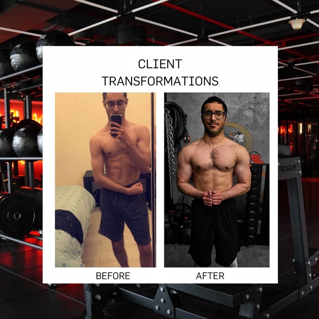 It&rsquo;s time to take your body to the next level!💥
Nawaf has been training with @mazen_loucif and has reached impeccable heights with a rewarding transformation! 

Start weight: 41 kgs
Current weight: 63 kgs 

We&rsquo;ve here to support your eve