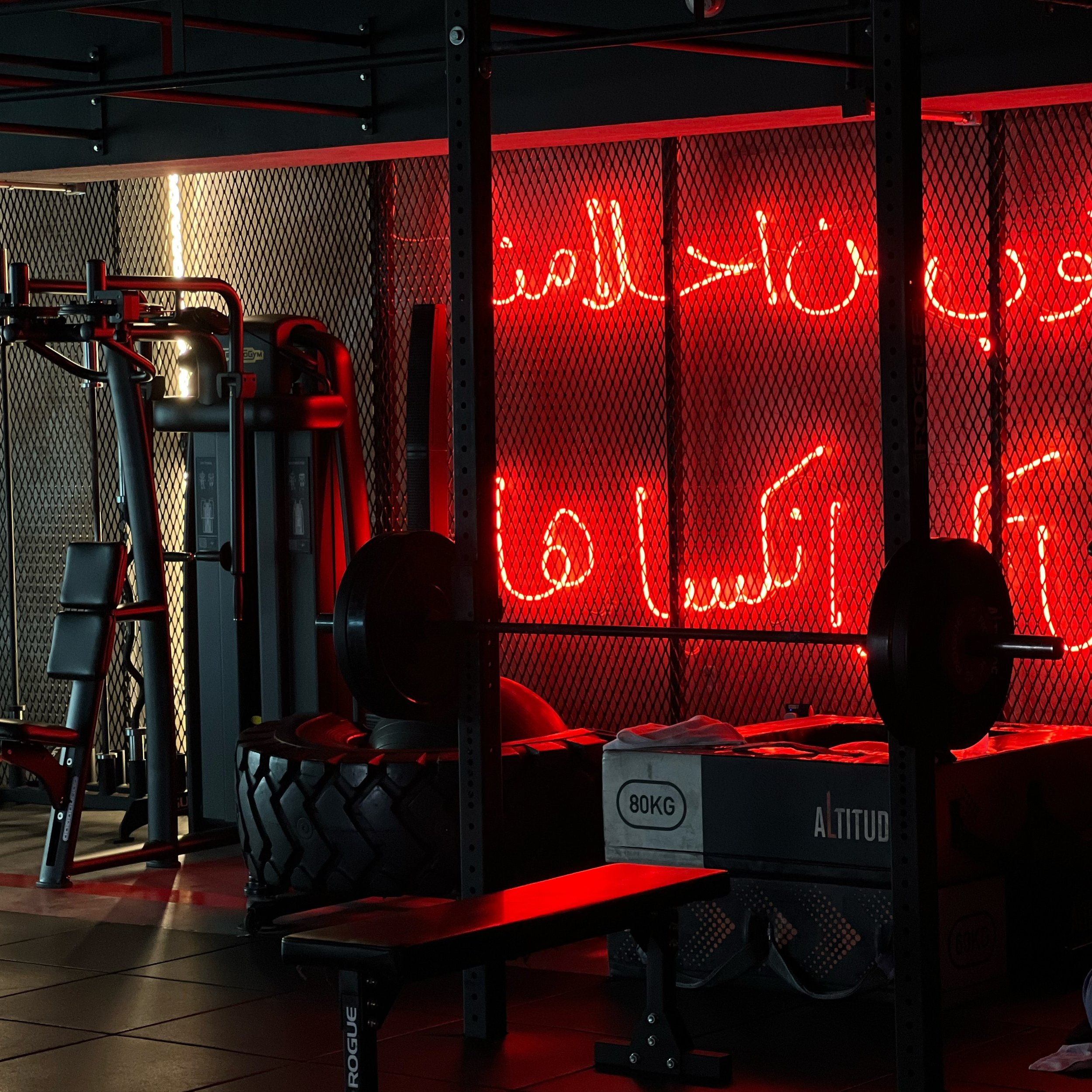 Our playground brims with strength, power, and perseverance. Book your sessions to conquer both physical and mental challenges 💥💪🏽

#altitude #altitudeelite #fitness #doha #train #doha #qatar #gymlife #celebrations #gym #fitness #motivation #fitne