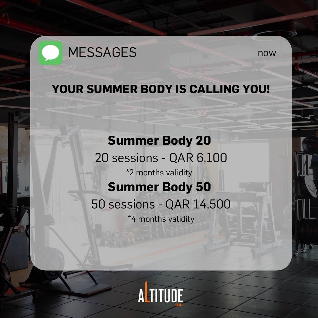 Embrace the heat with our unbeatable summer packs! Get ready to challenge yourself and reach new heights as you sculpt your summer body to its highest altitude ❤️&zwj;🔥 Don&rsquo;t miss out on our limited time offer ☀️