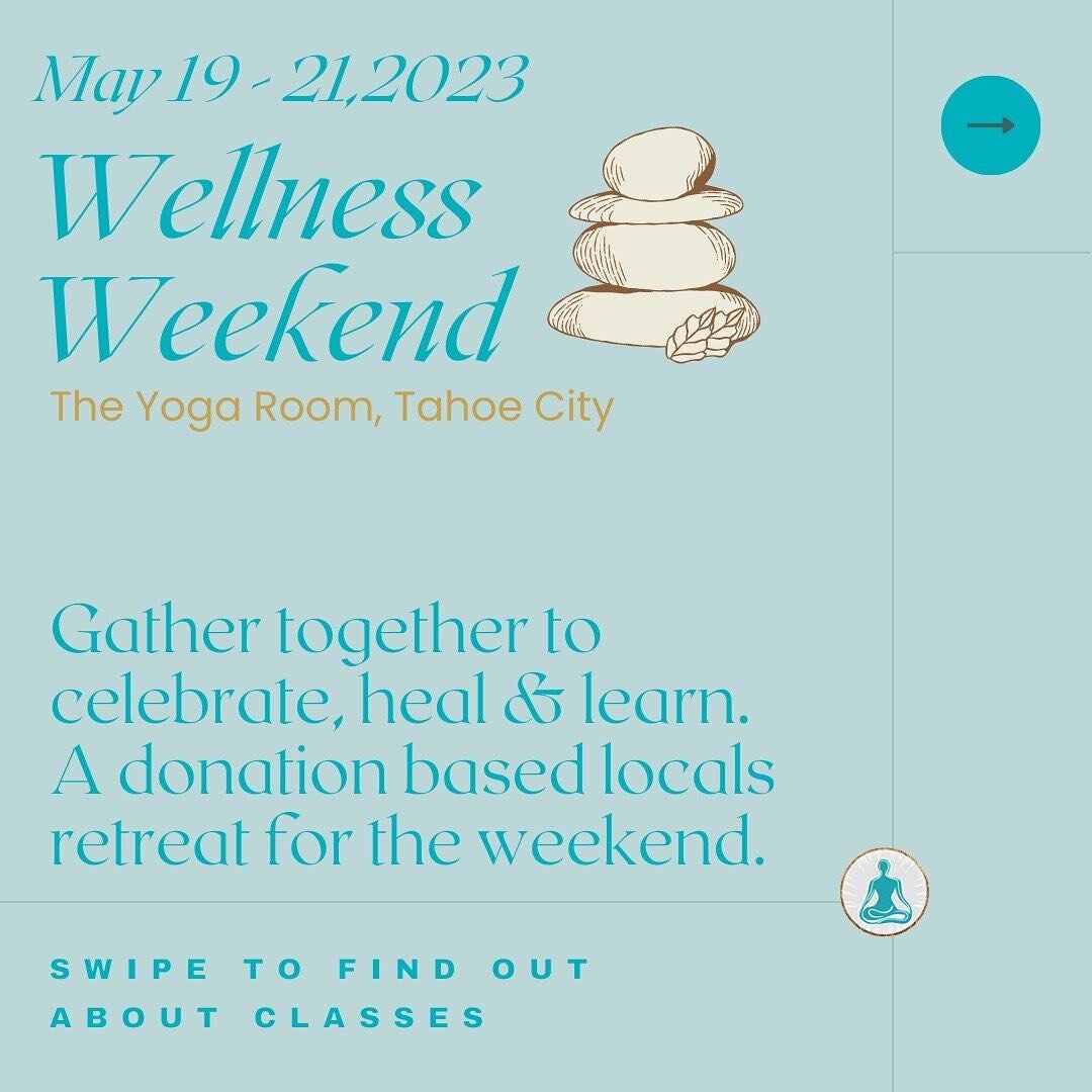 We&rsquo;ve organized a lovely group of healers to create a weekend that will encourage your healing and wellness journey. 

All classes are donation based. 

Sign up now to reserve your spot and pay when you arrive.