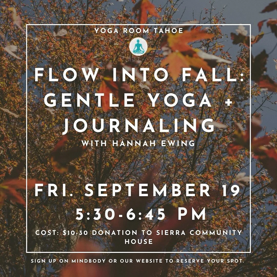This Friday, join teacher Hannah Ewing for a nourishing yoga class that benefits the community. 🫶

Release, balance, and let go through gentle yoga, journaling and intention setting for the autumnal season ahead. Sip on warm mulled cider and enjoy t