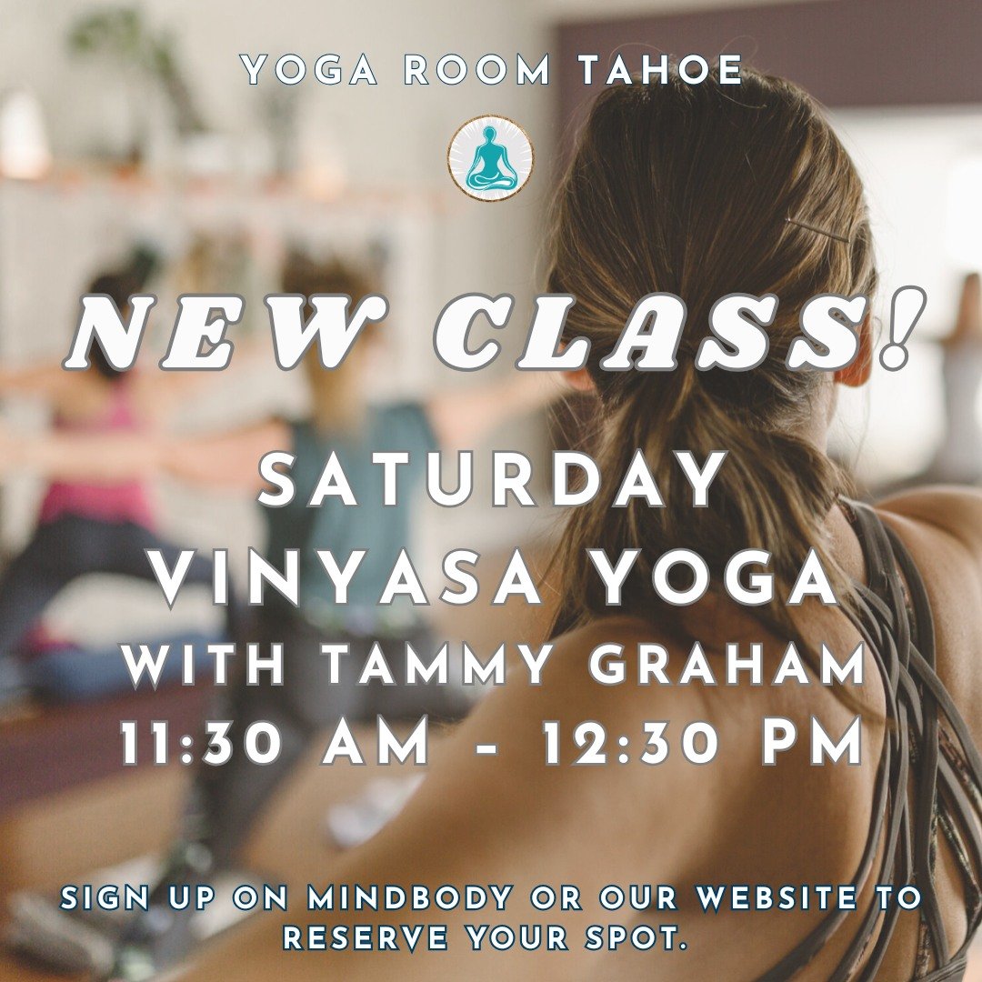 ✨New class alert! ✨

We've added a new Saturday Vinyasa class to our weekly schedule! In this class, Tammy will lead you through a practice that incorporates movement with conscious breath and mindful alignment, with opportunities to intensify or sim