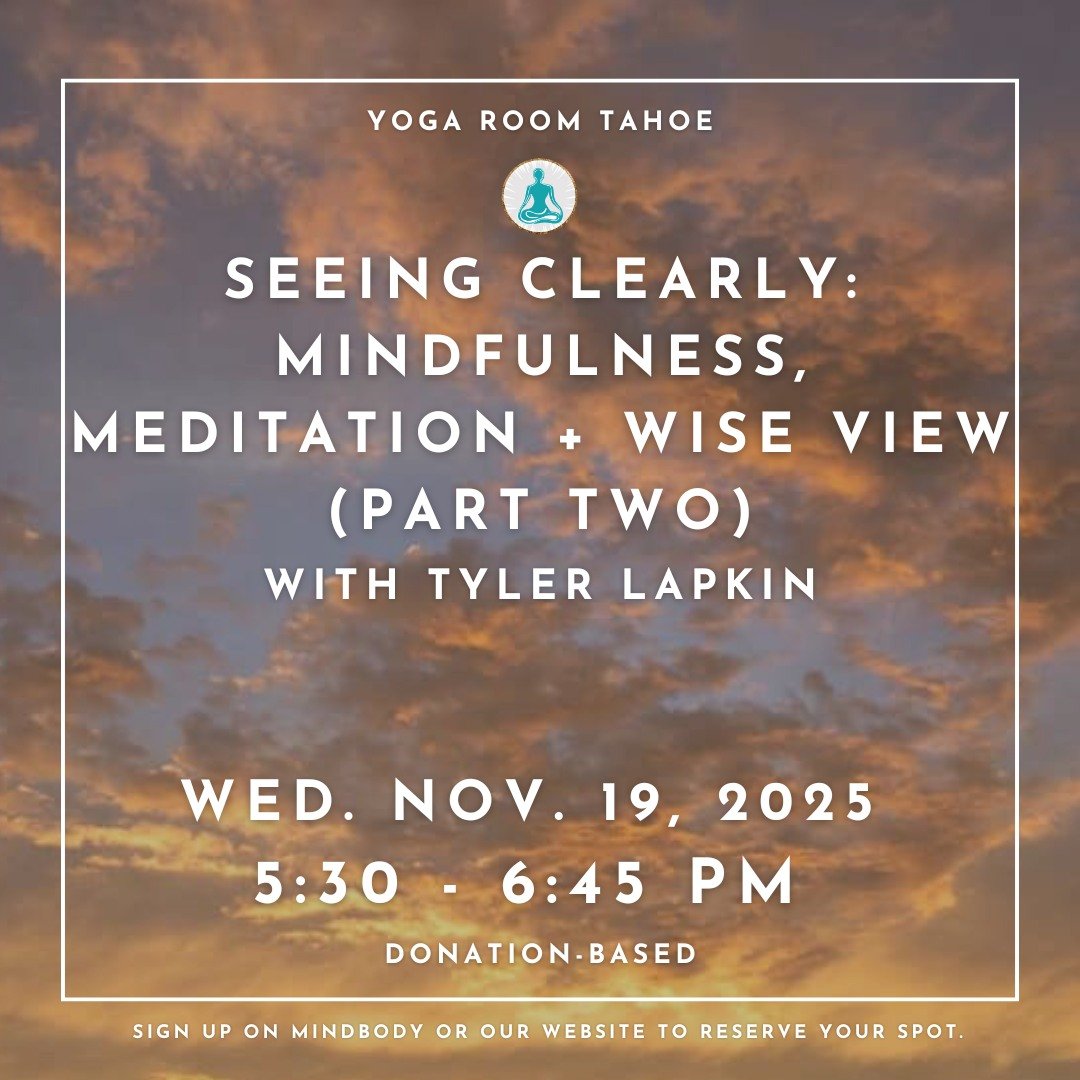 Tomorrow is part two of our meditation + mindfulness class with Tyler Lapkin! (All are welcome, even if you did not attend the first class. We will provide a summary of the previous session at the beginning.)

We&rsquo;ll continue learning about Wise