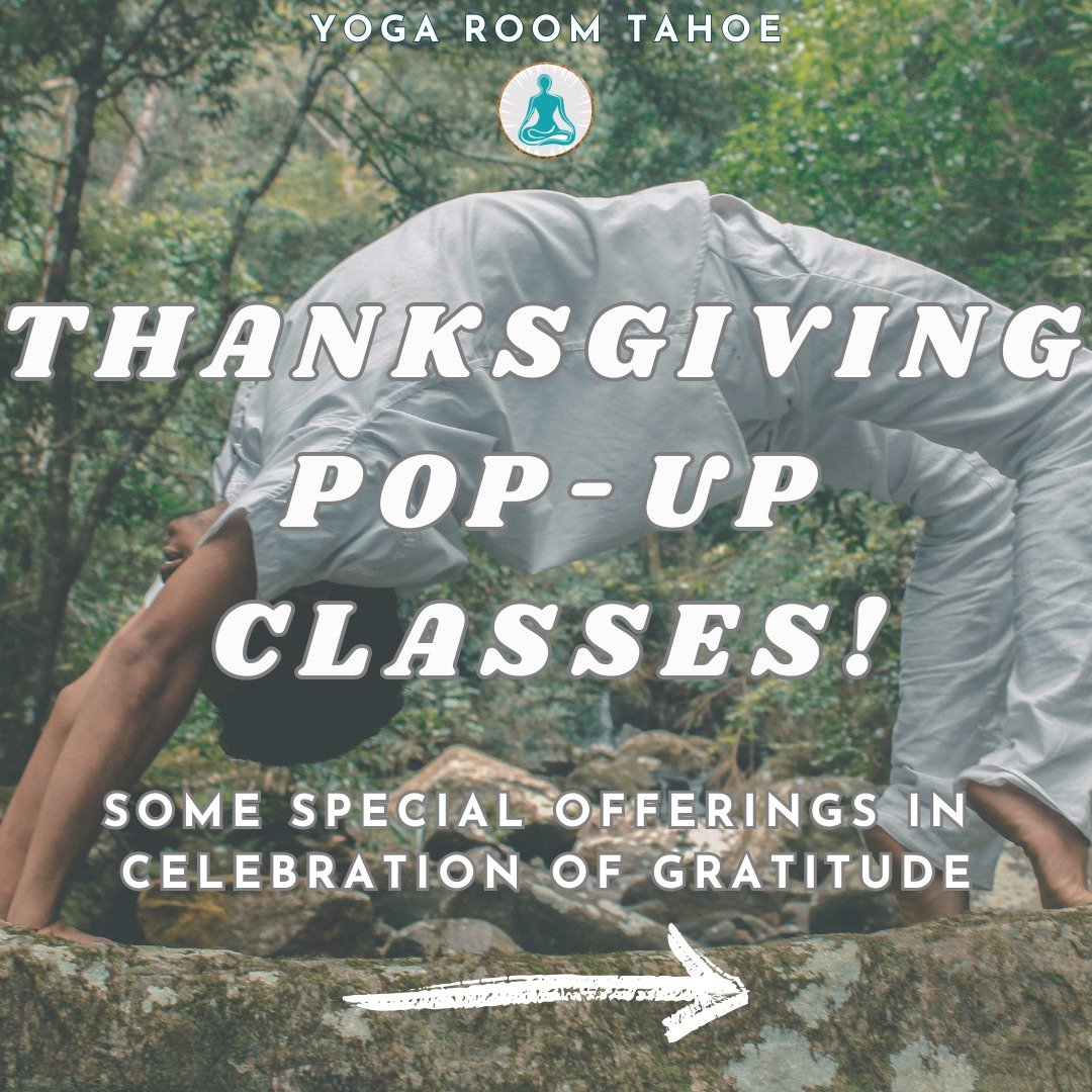 In celebration of gratitude and the Thanksgiving holiday, we have some special pop-up classes for you this week! 

💙 Monday (today!) at 12 PM and Wednesday at 8 AM for Hatha Flow led by Jenna Minnes. 

💙 Tuesday Vinyasa Sculpt with Jamie Mintz at 7