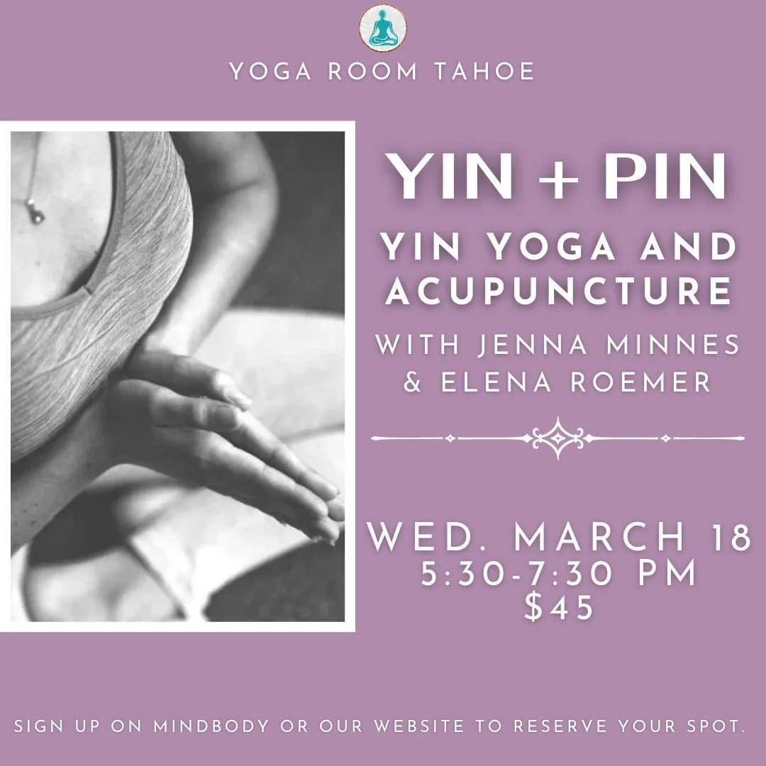 Slip into the realm of pure tranquility with this unique and powerful experience. 

Jenna will guide you into supported poses that are held for 4-6 minutes while allowing each student to experience Elena's application of an acupuncture point, invitin