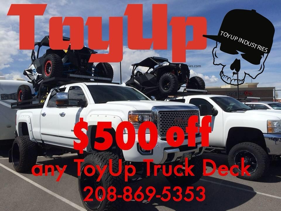 🔥$500 off any #toyupindustries #truckdeck through April 🤑 #2024stimulus #taxseason #toyupcrew 🇺🇸