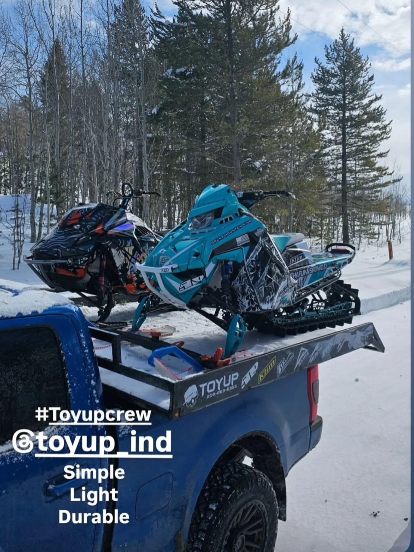 #toyupindustries #sleddecks 💪🏼😎 light, strong, safe, and super easy to use #toyupcrew🇺🇸