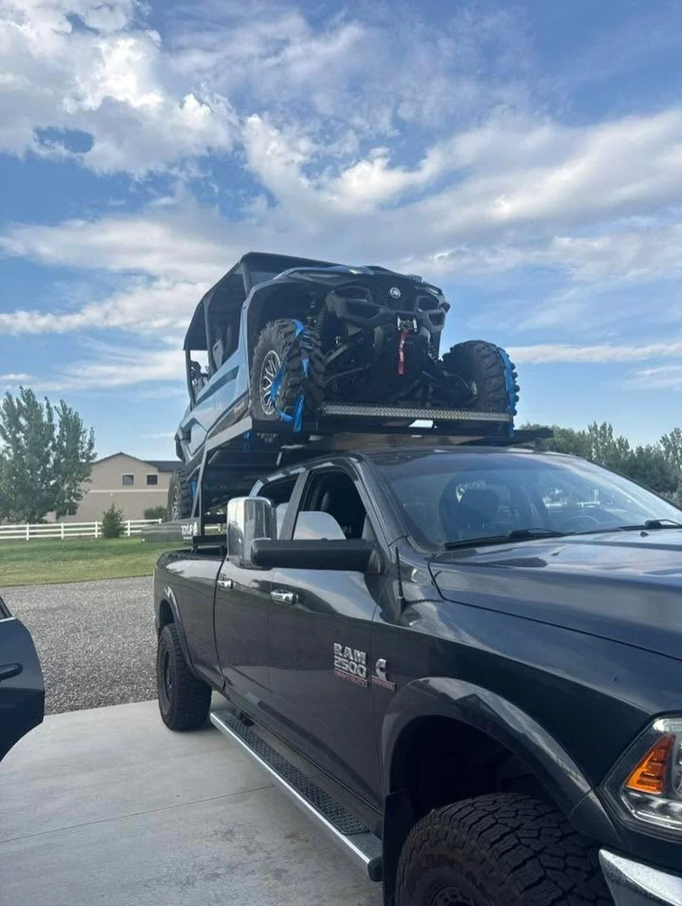 GOOD MORNING #toyupcrew🇺🇸 here is a shortbed #caboverutvdeck 😎 this deck will accommodate from a 50&rdquo; wide to 80&rdquo; wide #sxs and up to 110&rdquo; wheelbase 👍🏼 #toyupindustries #toyup