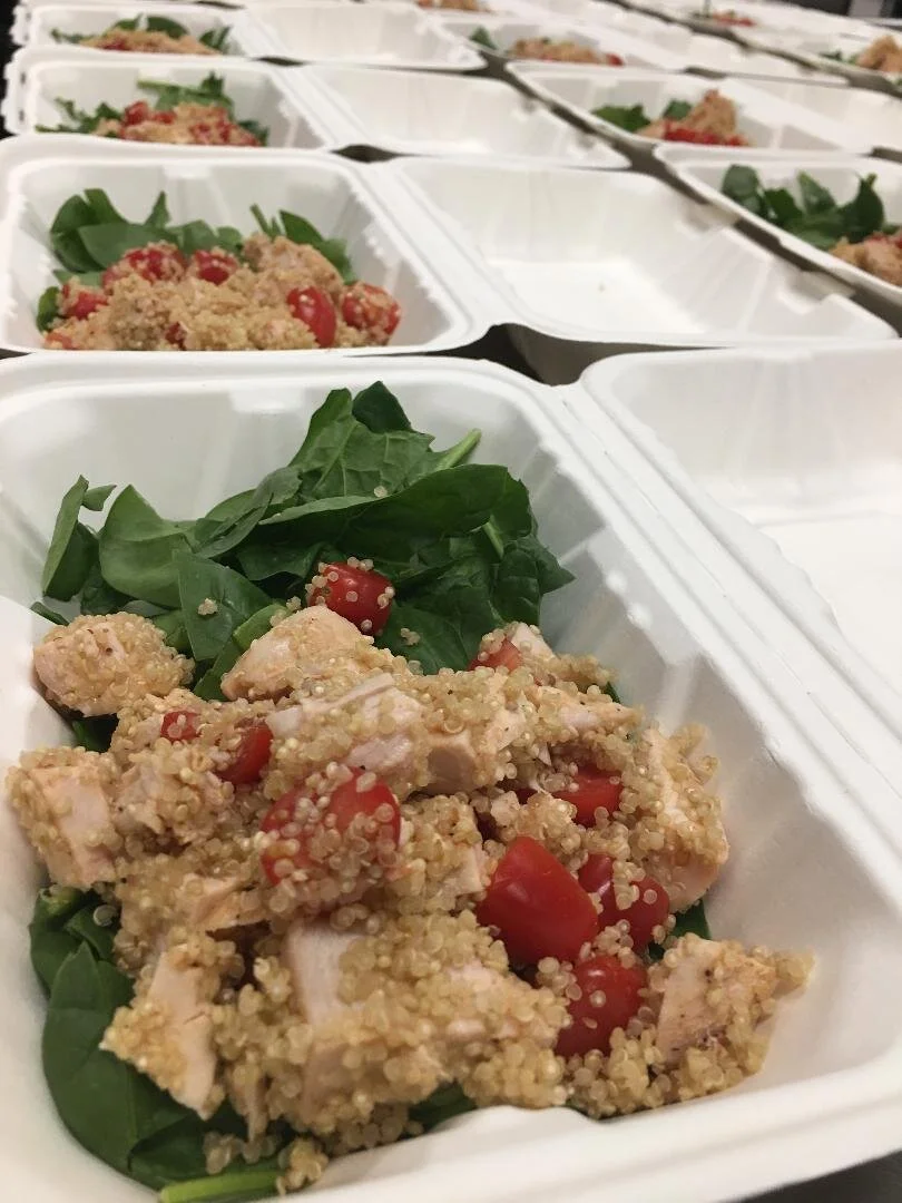 Roasted Butternut Squash and Grilled Chicken Salad with Lemon Basil Dressing