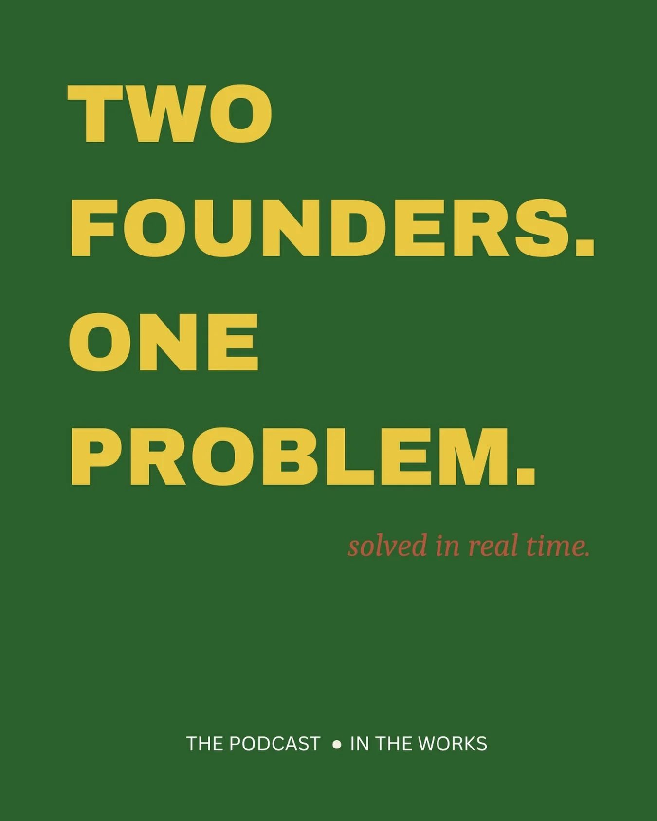 Two founders. One problem. Solved in real time. The Podcast - in the works. 🎙️

&mdash; 
#podcast #meantwork #founders #entrepreneurship