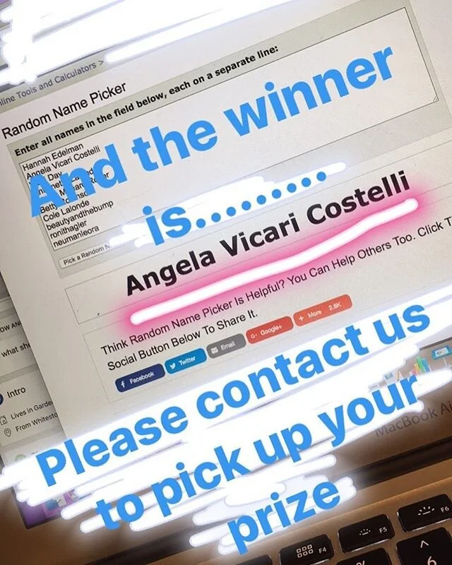 And we have a winner!! Congratulations! Thanks to everyone who entered!!