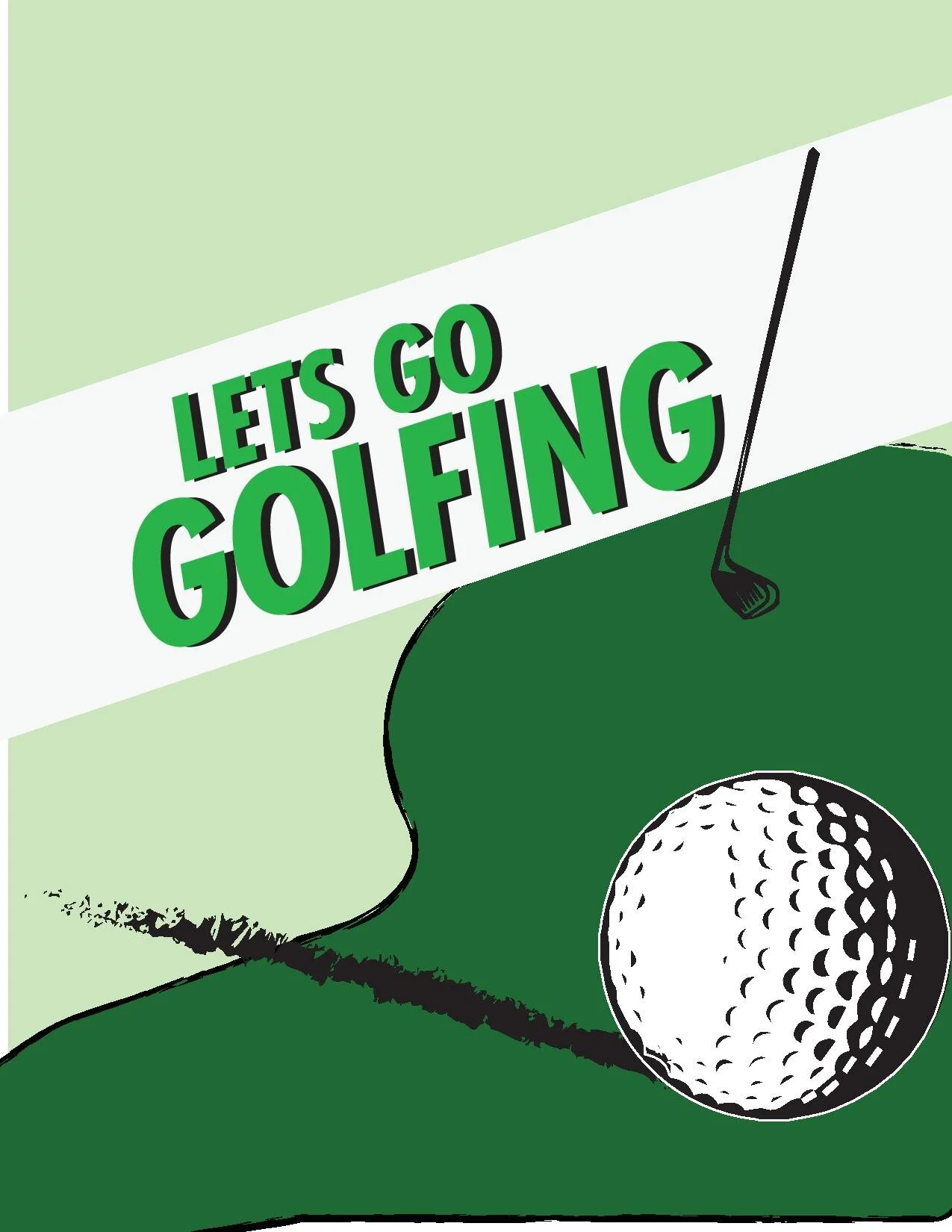 golfing event poster