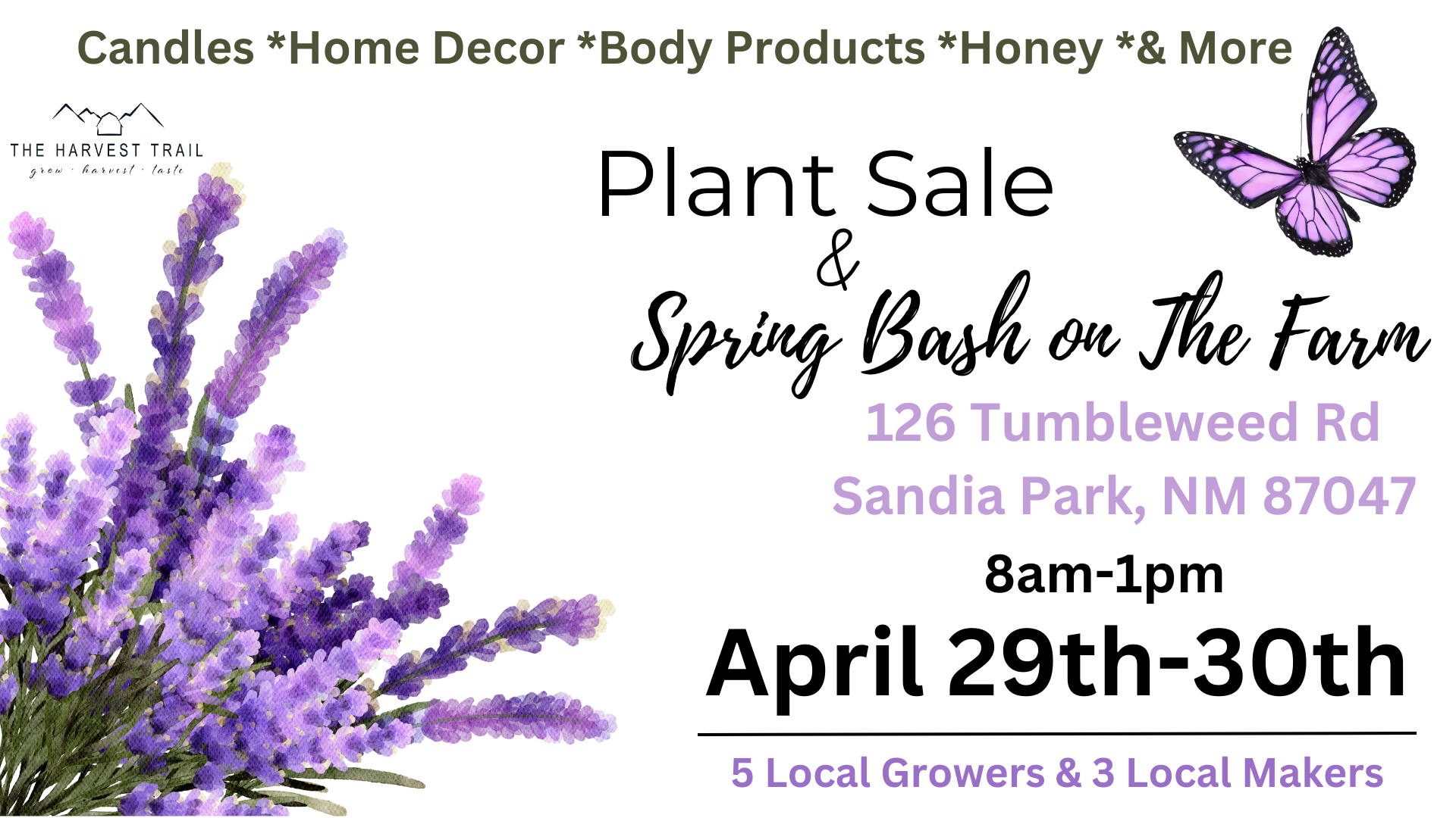 Plant Sale and Spring Bash — The Harvest Trail
