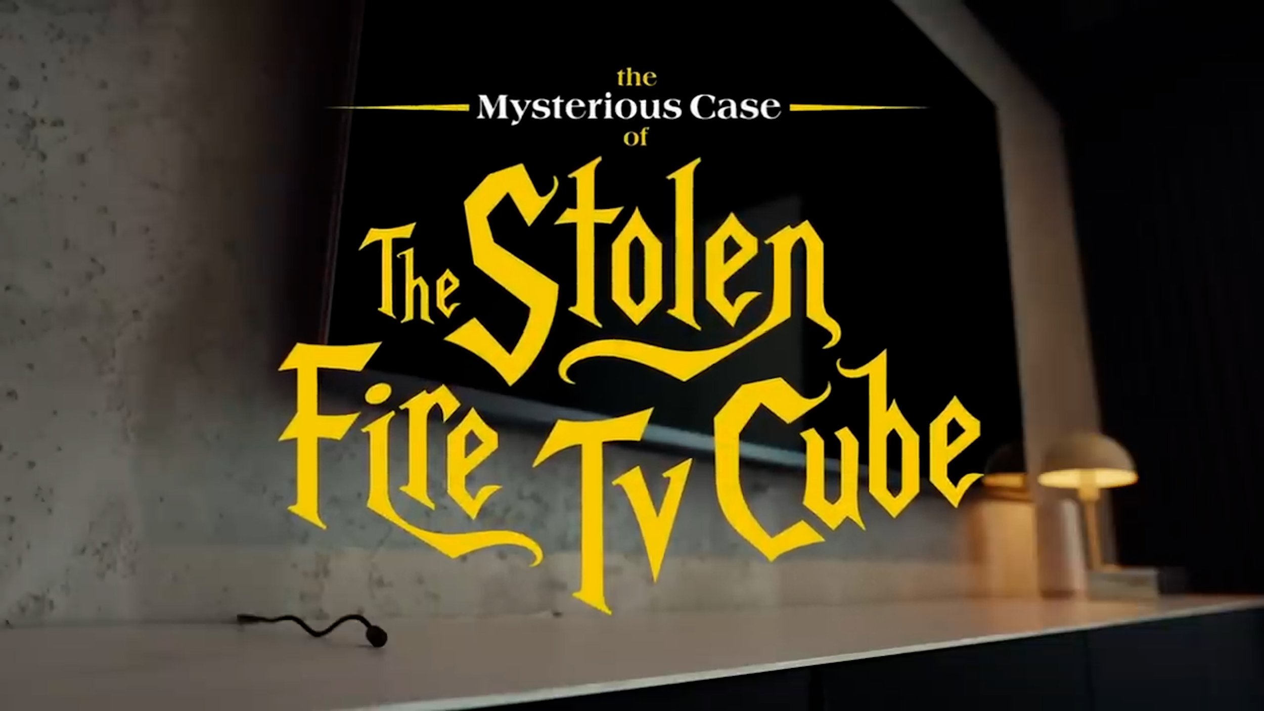 Netflix x Amazon: The Mysterious Case of The Stolen Fire TV Cube, "Glass Onion" Promo