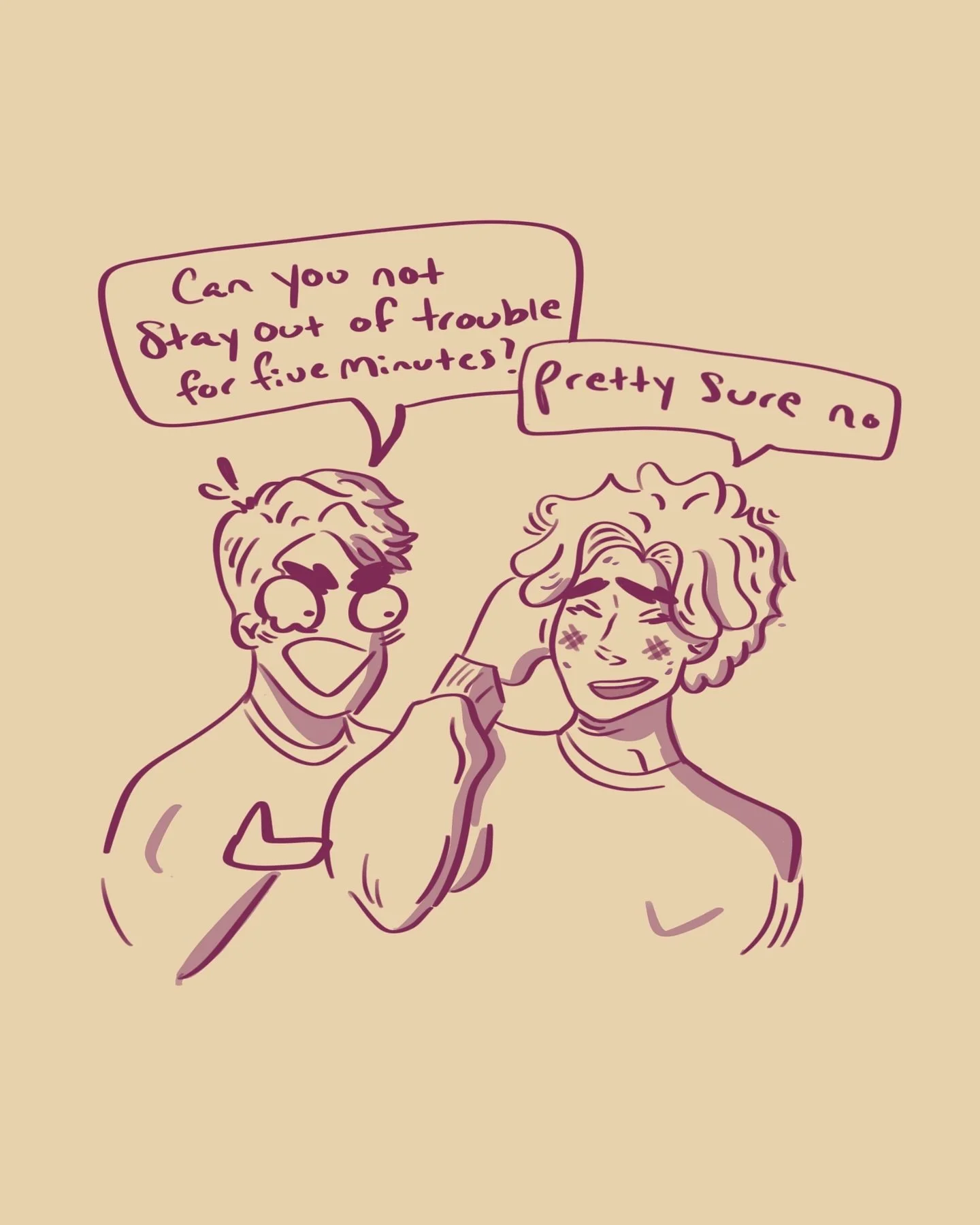 Keller and Lament in a nutshell &lt;3

The book is If All the Stars Go Dark and it releases early next year! I&rsquo;m wracking my brain for tropes I haven&rsquo;t yet listed haha these are the ones that come to mind: 

~ grumpy / sunshine duo 
~ lea