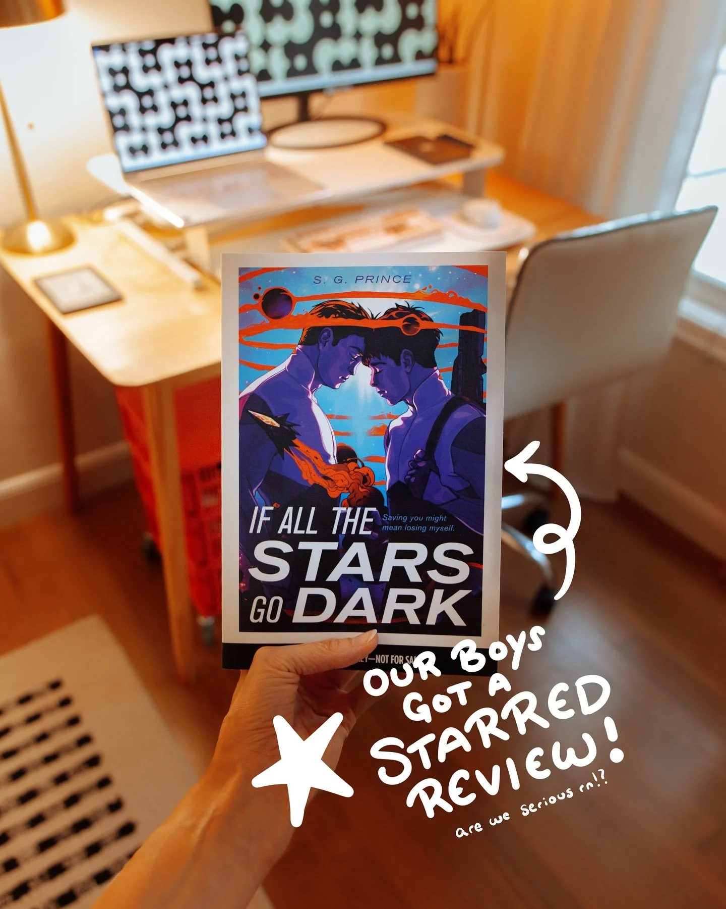 Not going to pretend I&rsquo;m not screeching because If All the Stars Go Dark got a STARRED REVIEW! I&rsquo;m completely honored and just wanted to say a big thank you to @ischoolccb for the special distinction! I was going to pull some lines from t