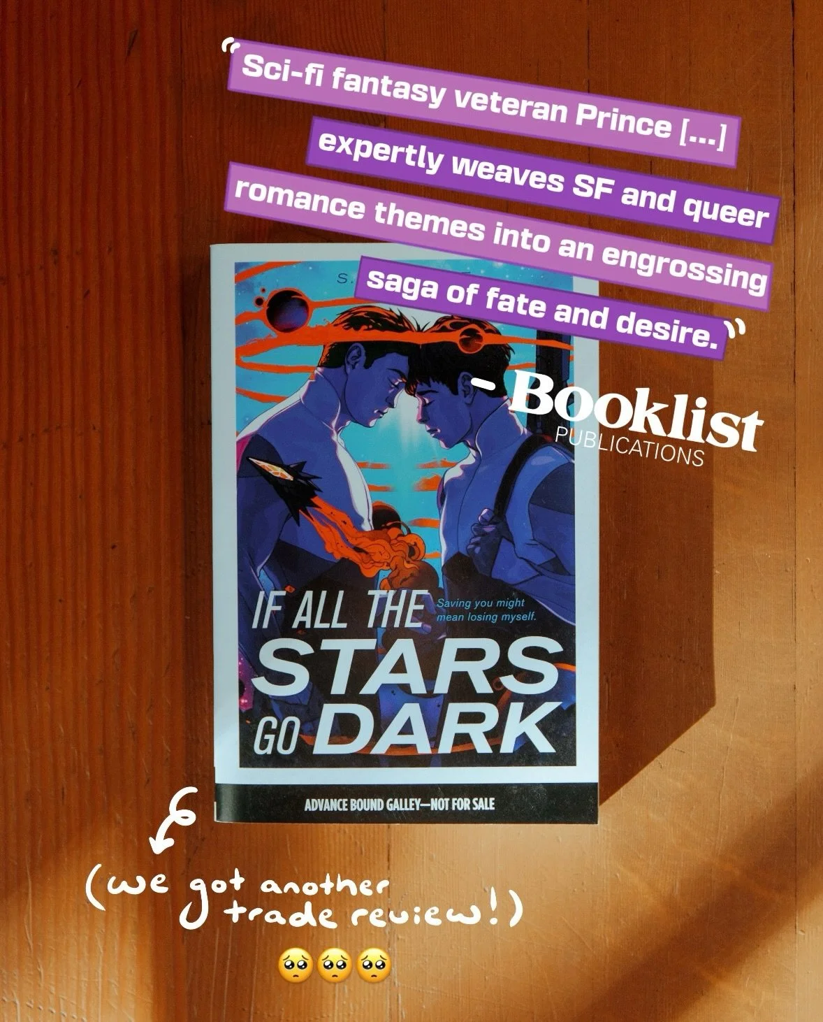 If All the Stars Go Dark just got its third trade review from Booklist! Seeing my book in trade reviews still feels wild, like it&rsquo;s something that happens to other authors but now it&rsquo;s happening to me?! Thank you to @ala_booklist for the 