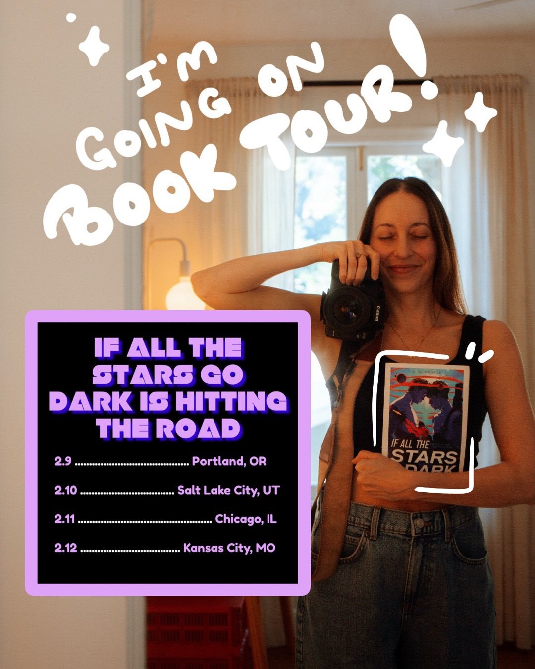 This is happening!! I can&rsquo;t believe I finally get to announce that I&rsquo;ll be going on book tour this February to celebrate If All the Stars Go Dark alongside an incredible lineup of authors (PINCH ME WHAT IS LIFE). This story means so much 
