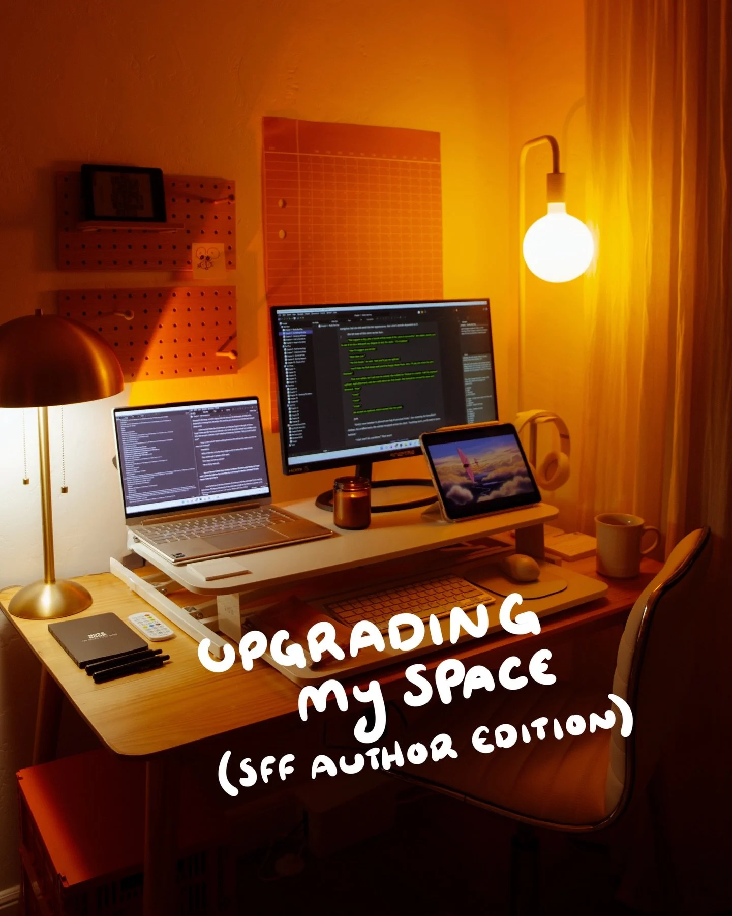 I could stop adding lights but why would I though 

#authorofinstagram #deskspace #writingcorner #fantasyauthor