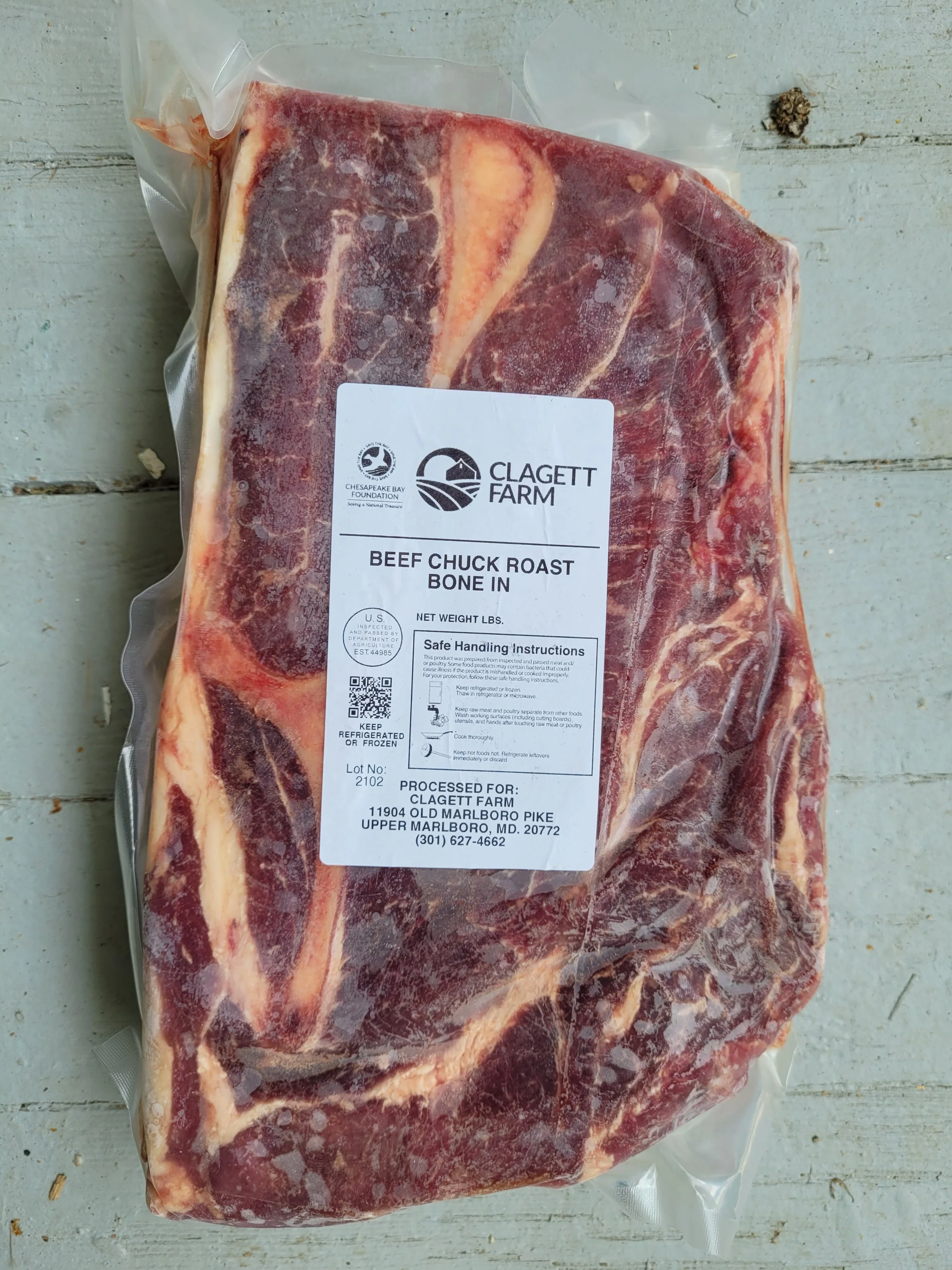 Chuck Roast BoneIn and Boneless — Clagett Farm