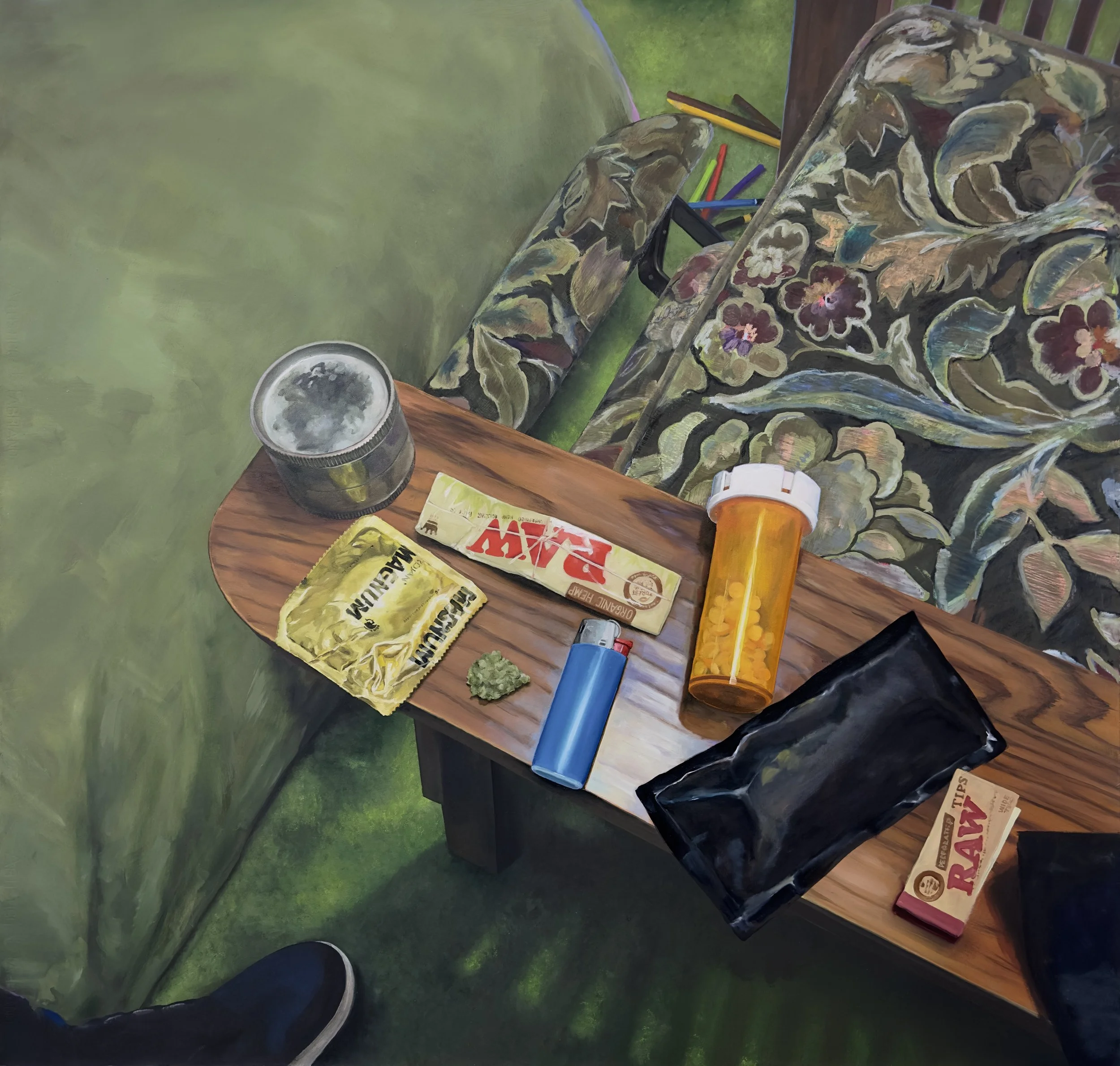 No Love Deep Web

Oil and oil pastel on paper mounted on canvas
42x44”
2025