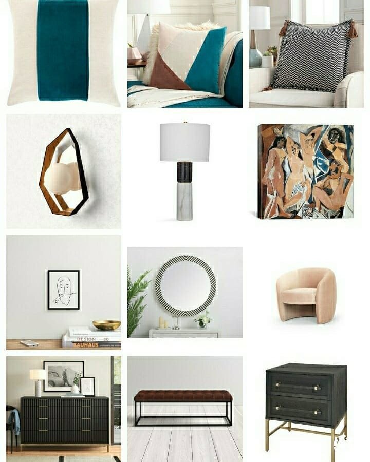 #ShareBlackSpacesMoodBoard Sharing the color theme for this week's Mood Board Monday early for the @shareblackspaces family. 
□
I&rsquo;ve partnered with All Modern to share my take on a sexy bedroom in an Air B&amp;B styled with an androgynous feel.