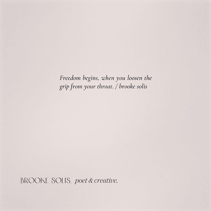 Just because it's true and has changed things in my life. Found via @thebrookesolis, one of my favorite poets. 
□
There is freedom in expression.

There is freedom in choosing to not coat shit with sugar sometimes. 

There is freedom in wailing. 

Th